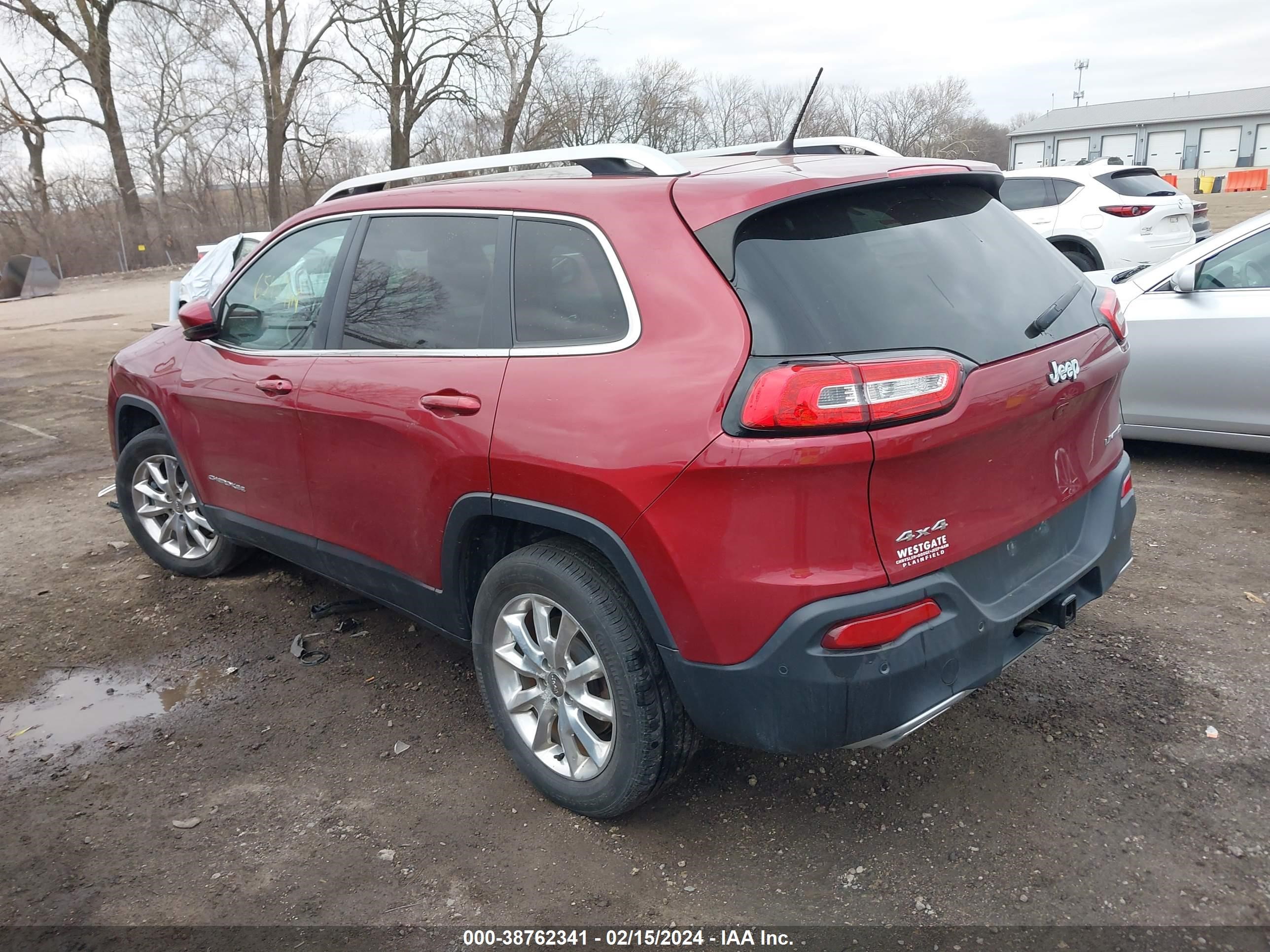 2015 Jeep Cherokee Limited vin: 1C4PJMDS1FW758885