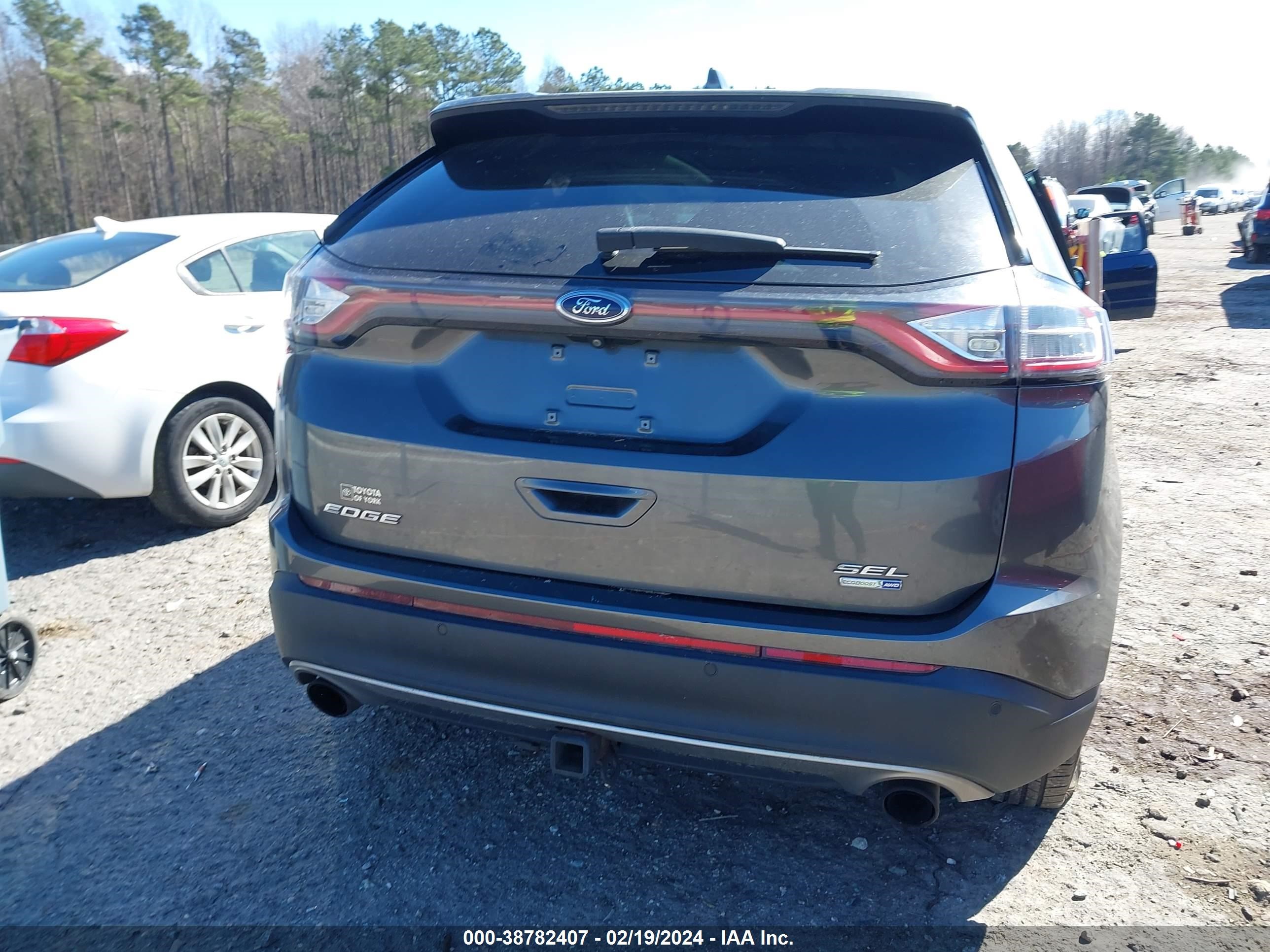 2016 Ford Edge Sel vin: 2FMPK4J93GBC29614