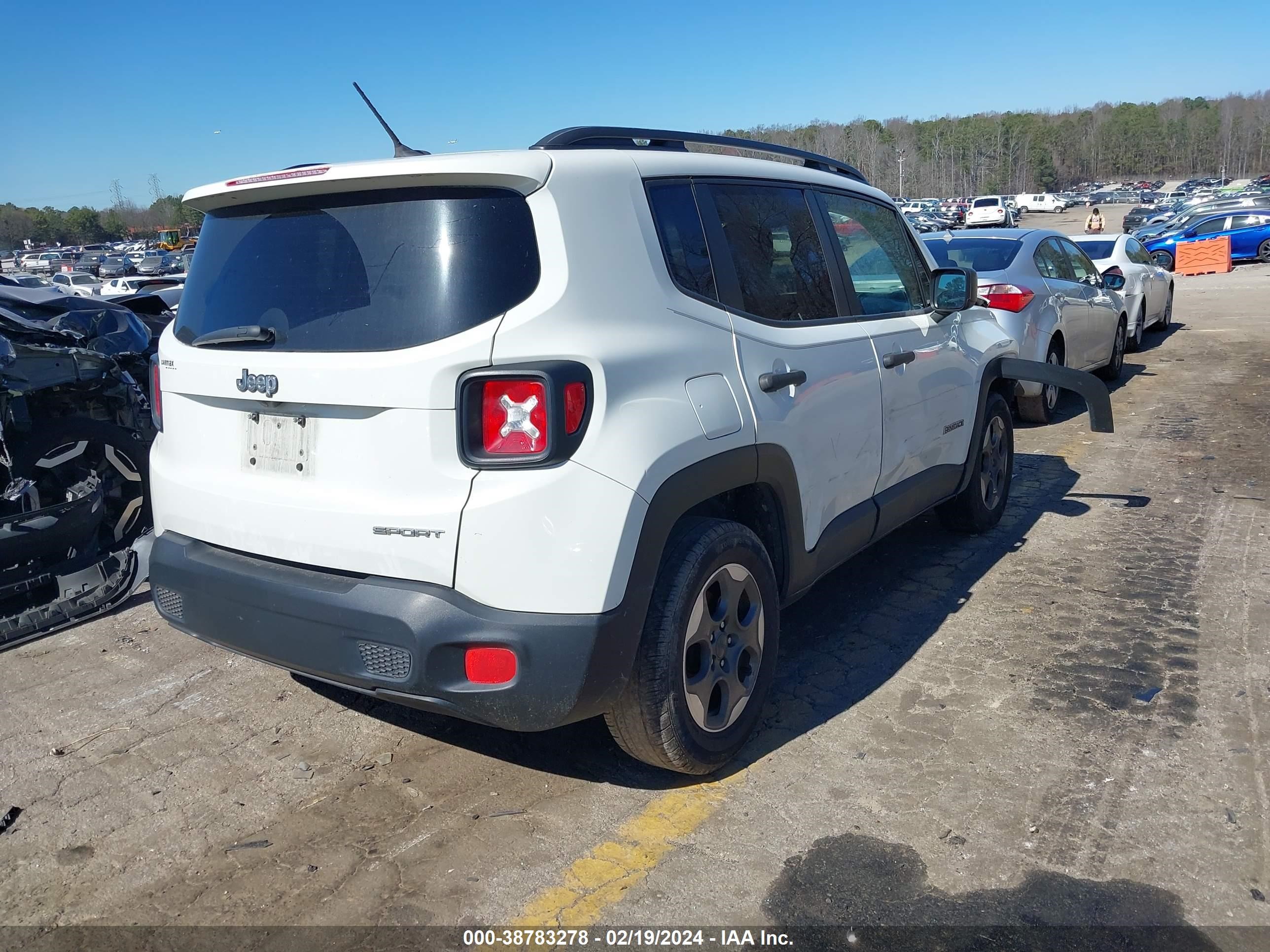 2017 Jeep Renegade Sport Fwd vin: ZACCJAAB1HPF54833