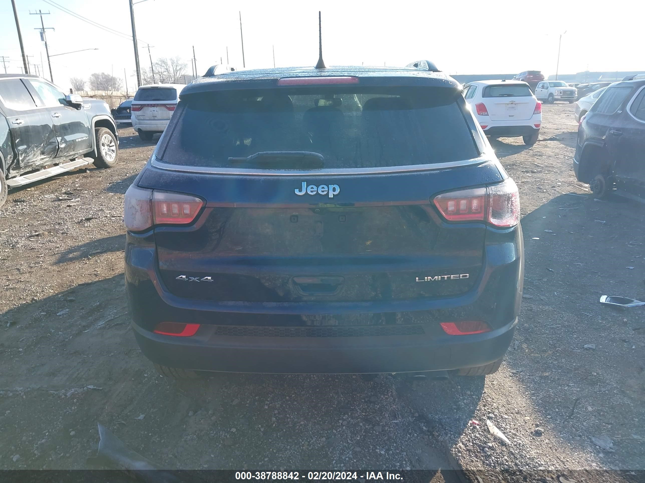 2020 Jeep Compass Limited 4X4 vin: 3C4NJDCB9LT238959