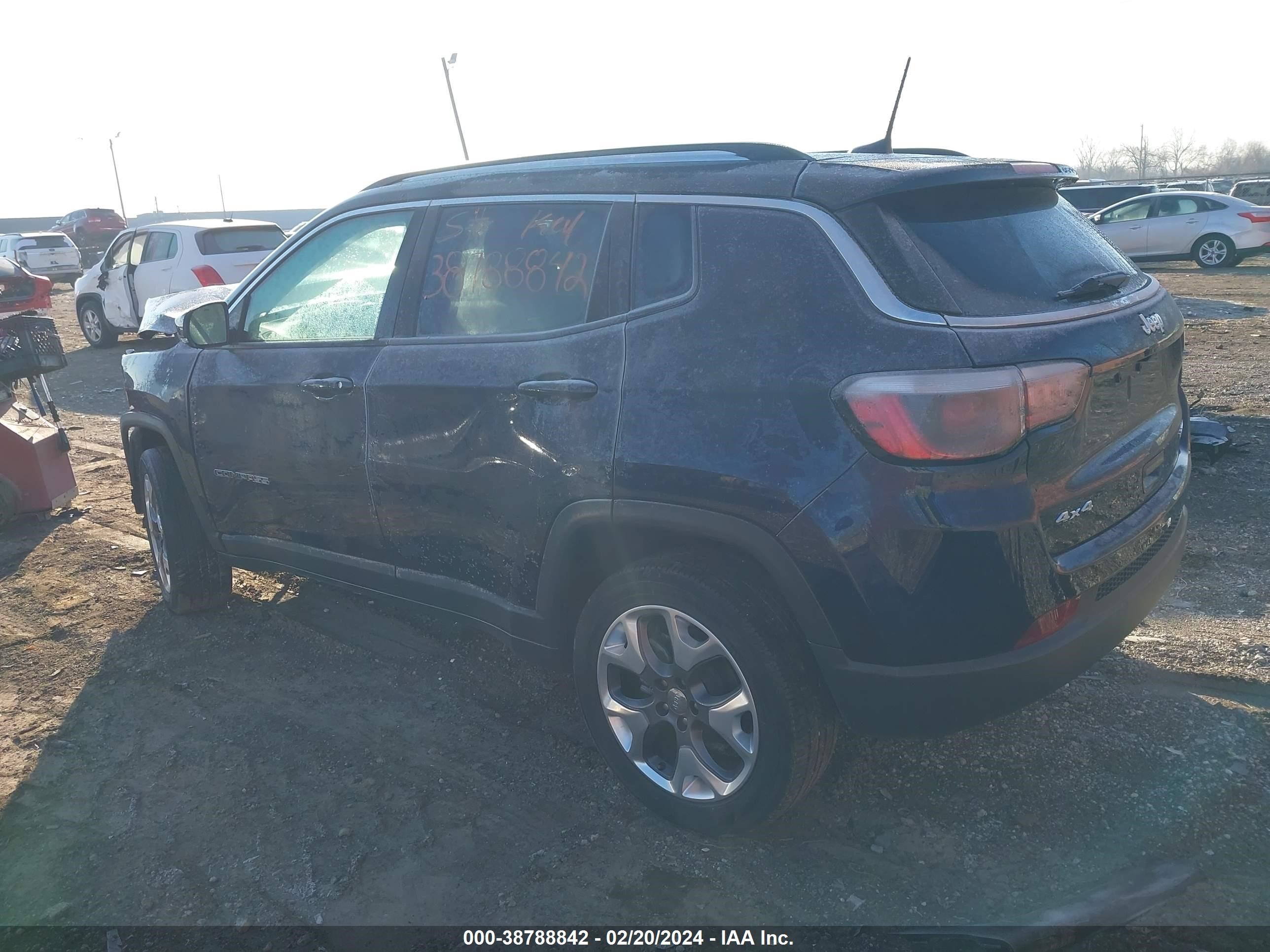 2020 Jeep Compass Limited 4X4 vin: 3C4NJDCB9LT238959