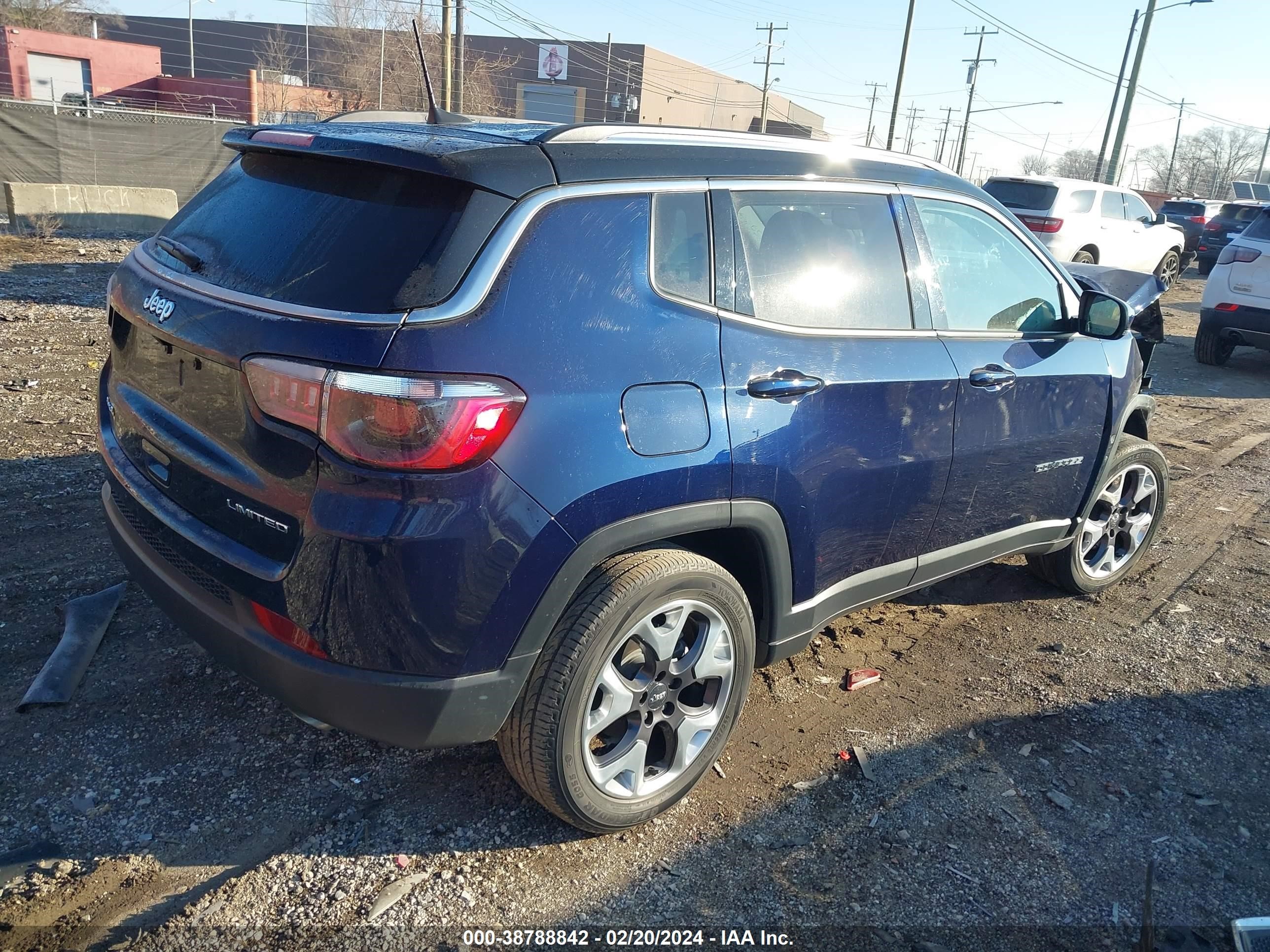 2020 Jeep Compass Limited 4X4 vin: 3C4NJDCB9LT238959