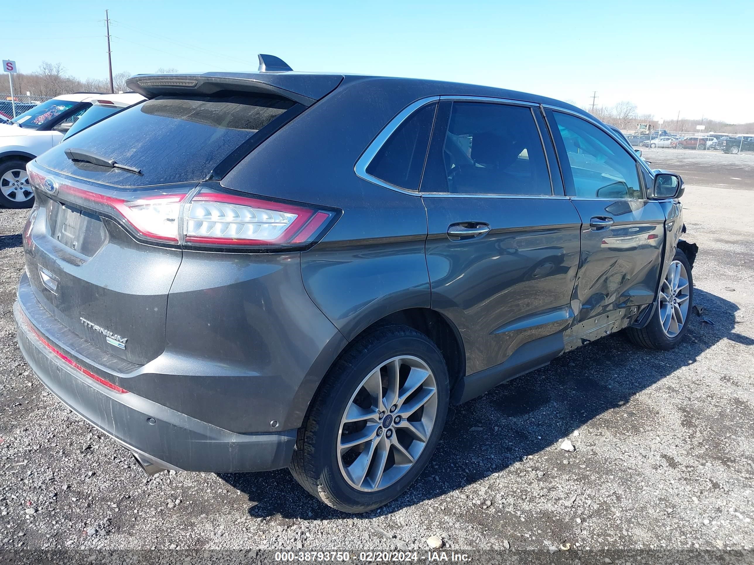 2017 Ford Edge Titanium vin: 2FMPK4K9XHBB40431