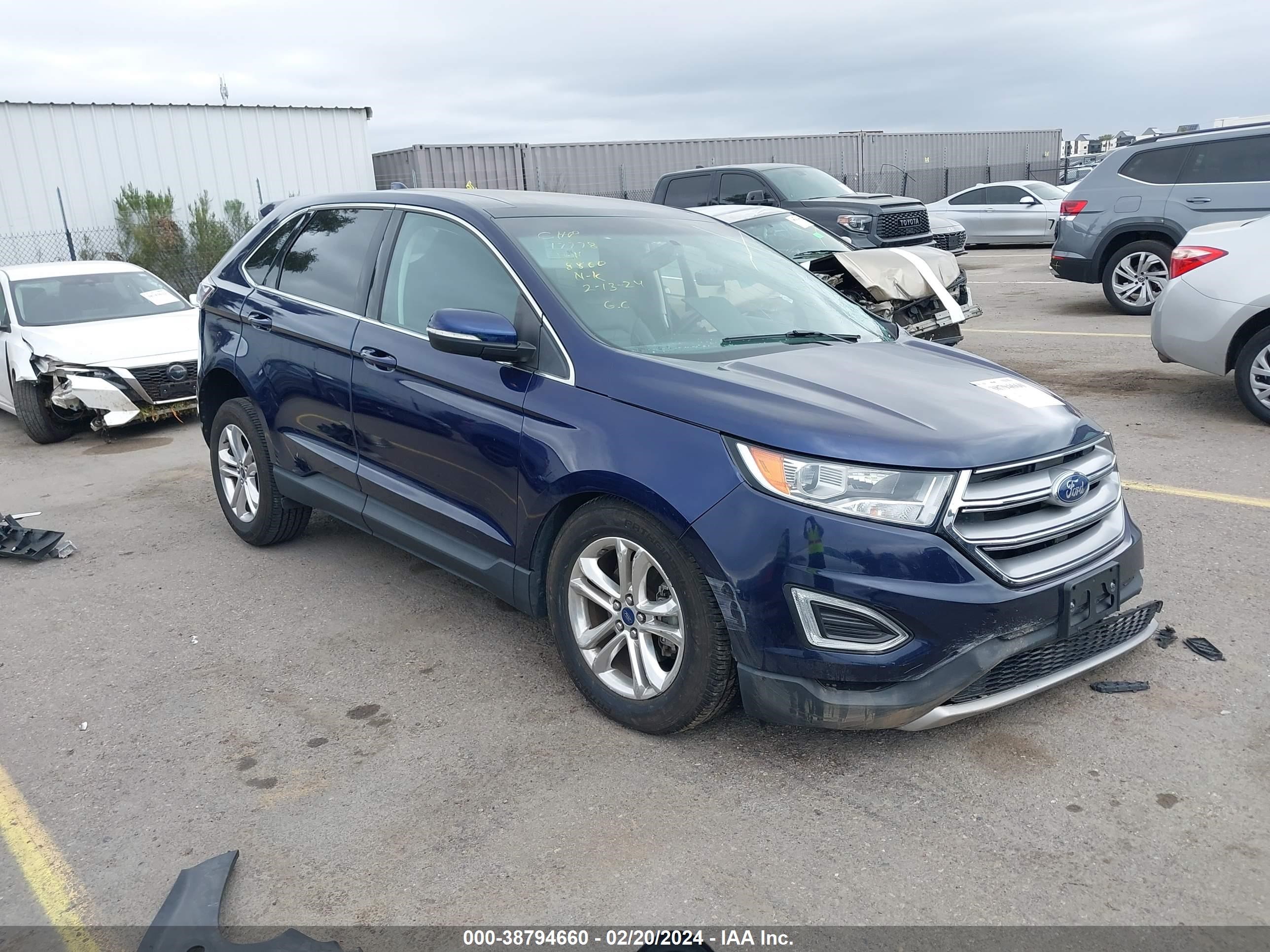 2016 Ford Edge Sel vin: 2FMPK3J9XGBB58860