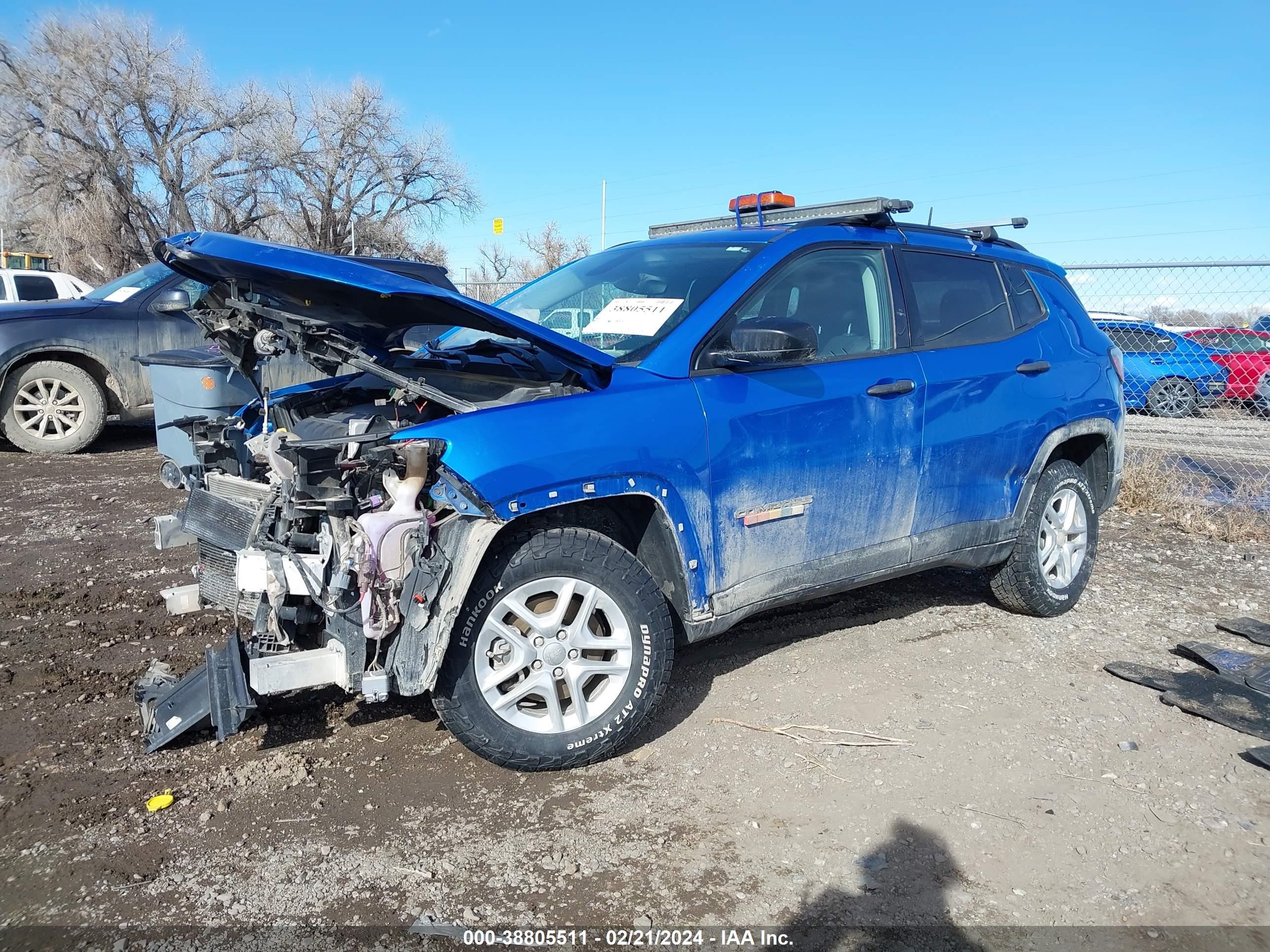 2017 Jeep New Compass Sport 4X4 vin: 3C4NJDAB5HT658017