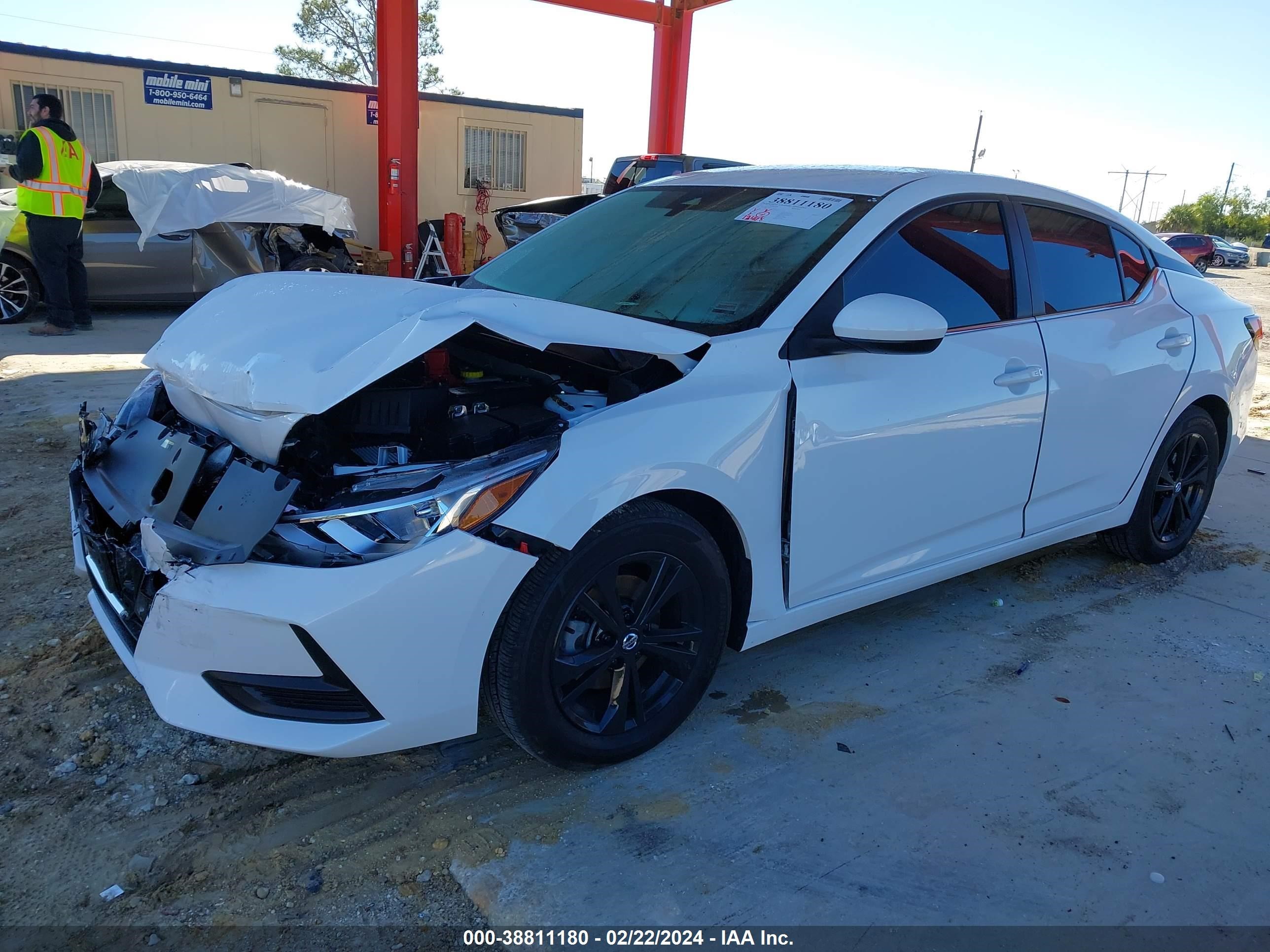 2022 Nissan Sentra Sv Xtronic Cvt vin: 3N1AB8CV9NY250177