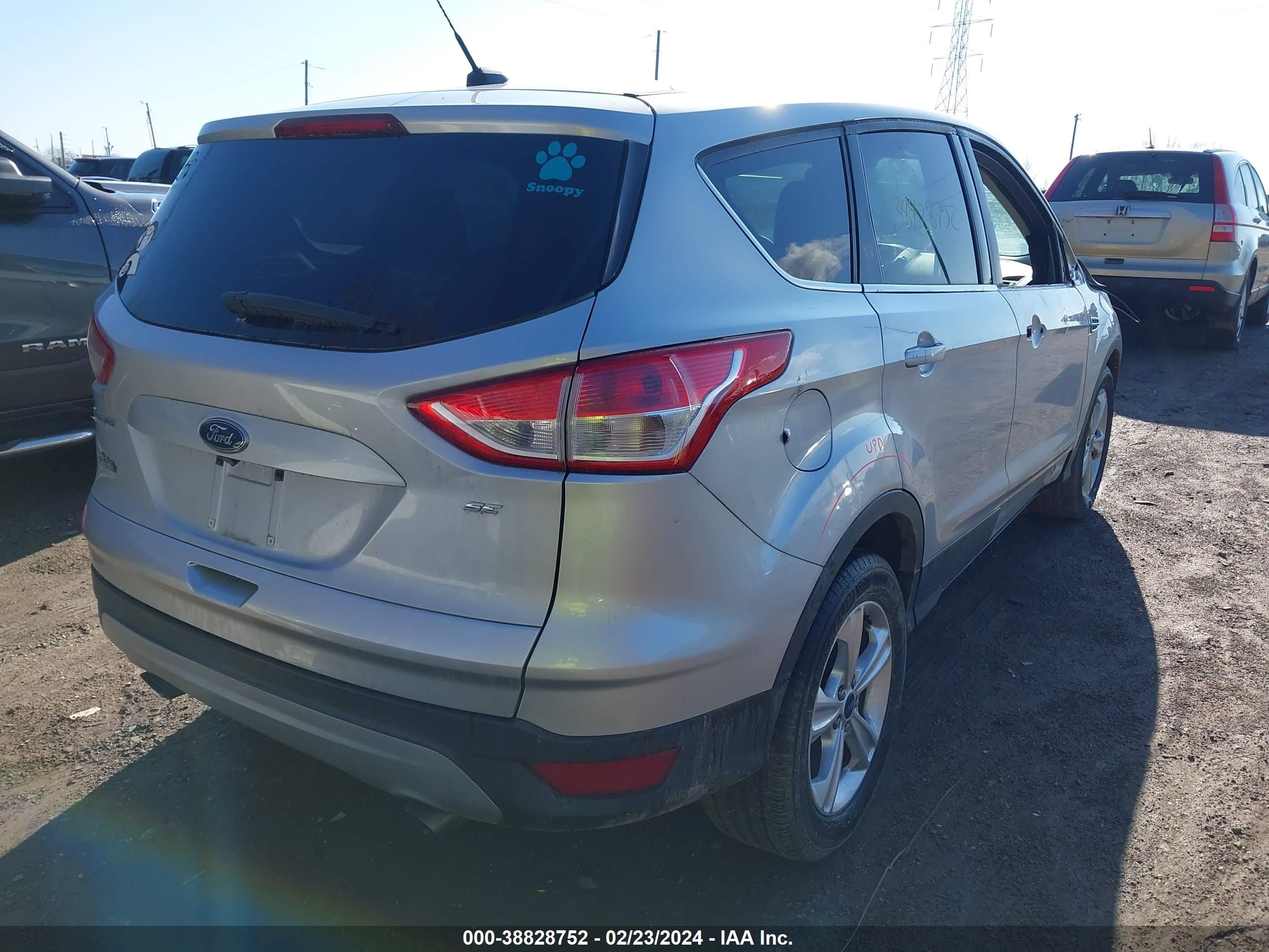 2015 Ford Escape Se vin: 1FMCU0G75FUC74716