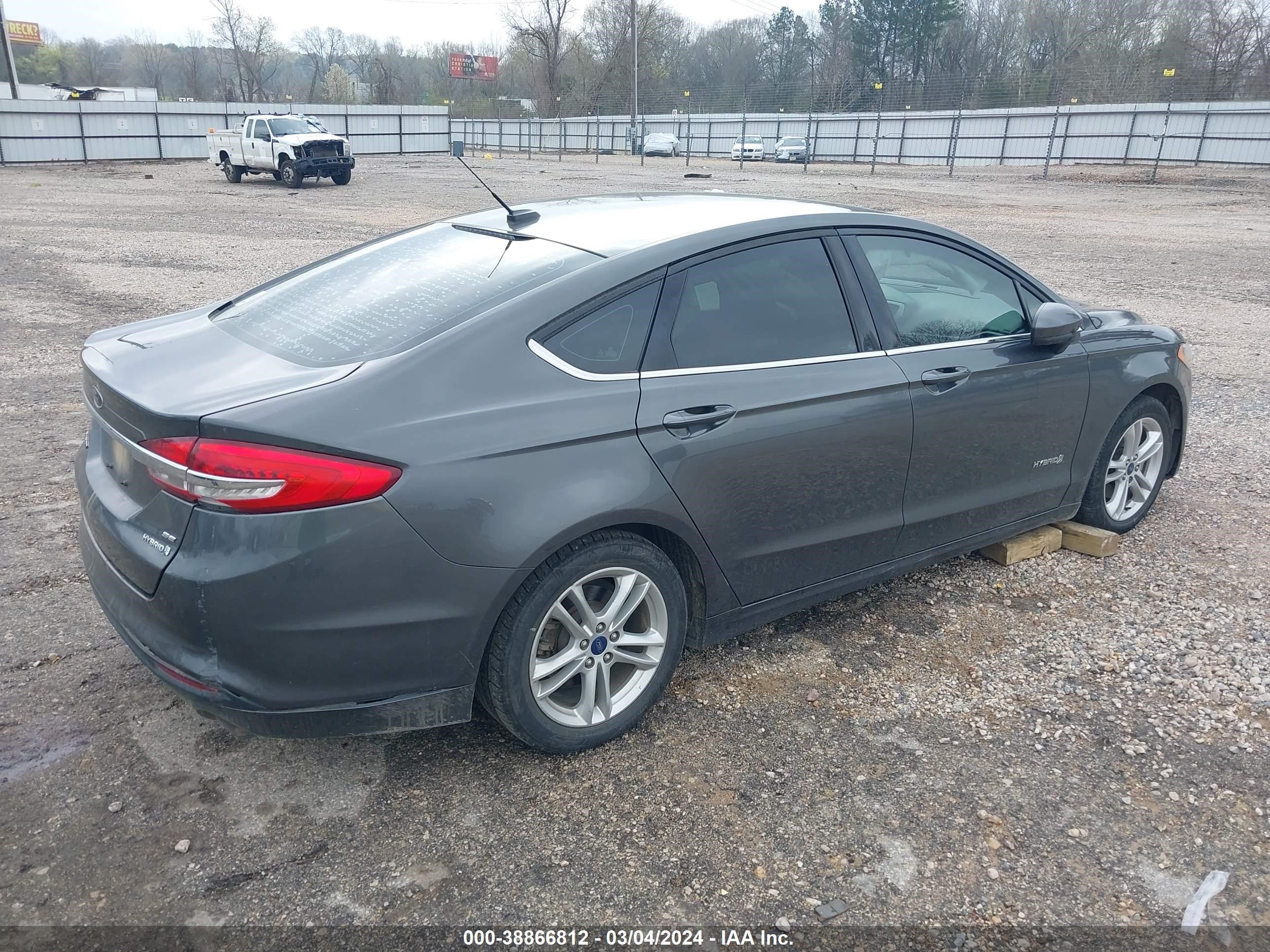 2018 Ford Fusion Hybrid Se vin: 3FA6P0LU9JR141421