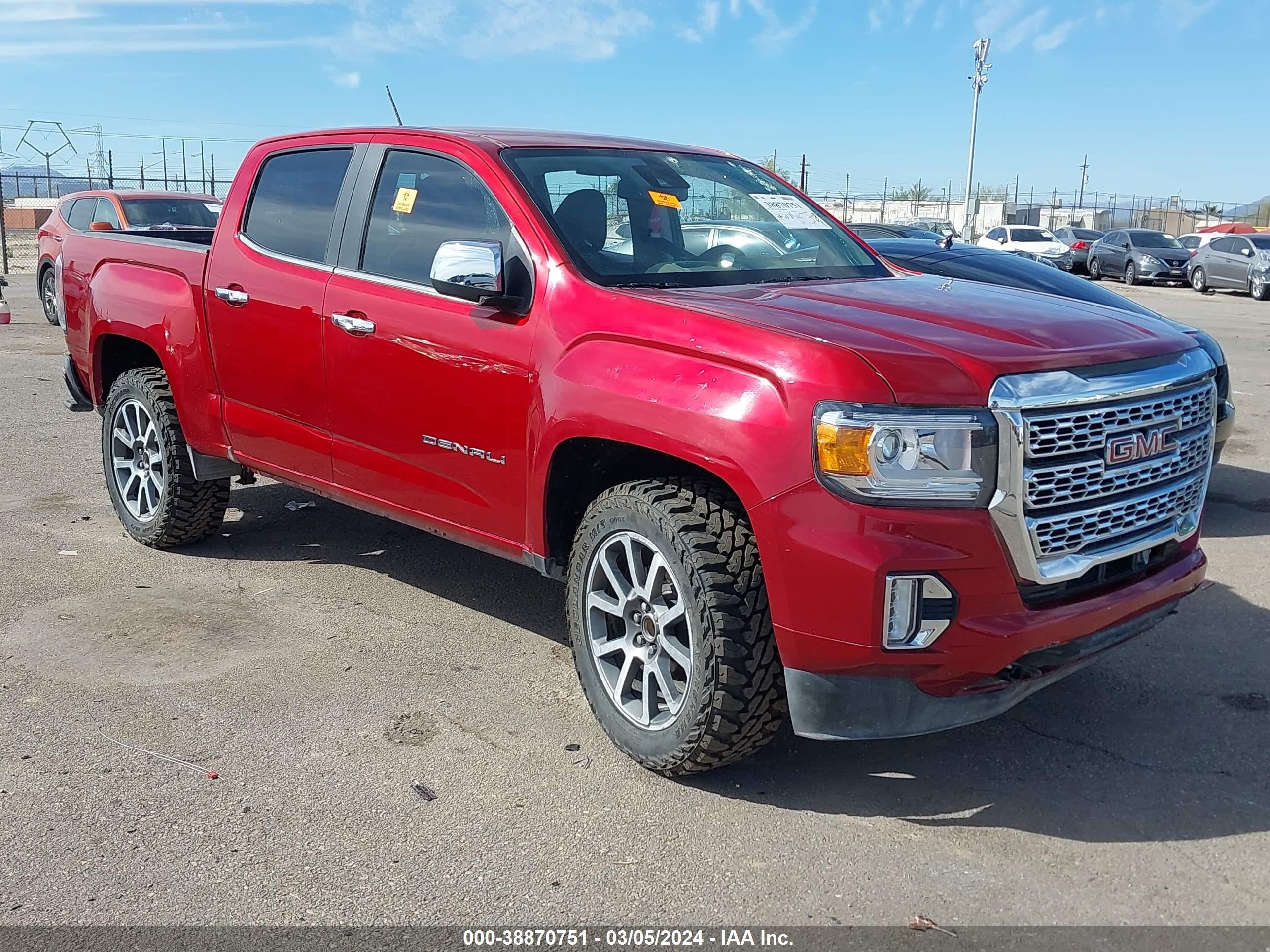 2021 GMC Canyon 4Wd Short Box Denali vin: 1GTG6EEN4M1271108