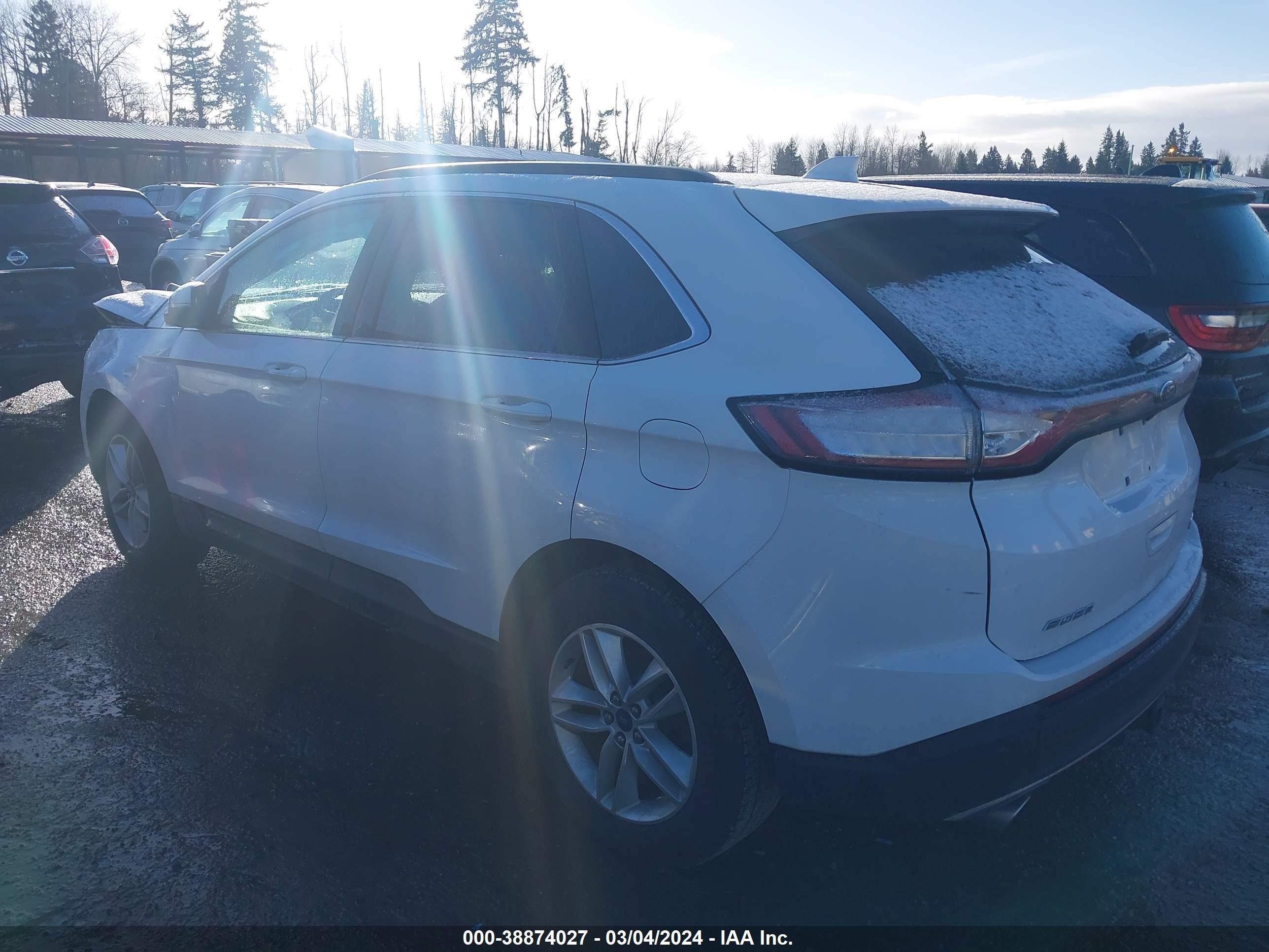 2018 Ford Edge Sel vin: 2FMPK4J8XJBB13695