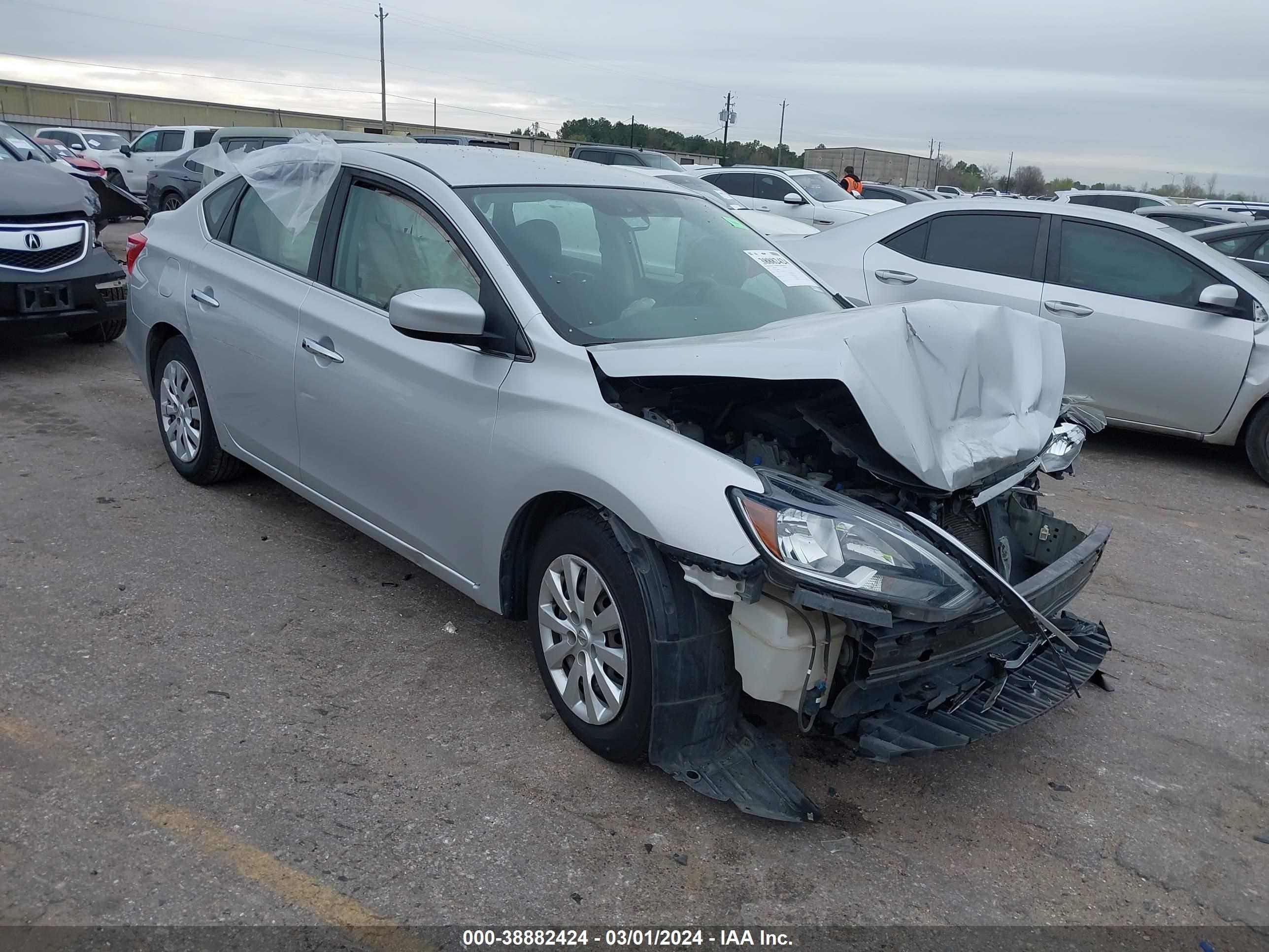 2017 Nissan Sentra Sv vin: 3N1AB7APXHL685659