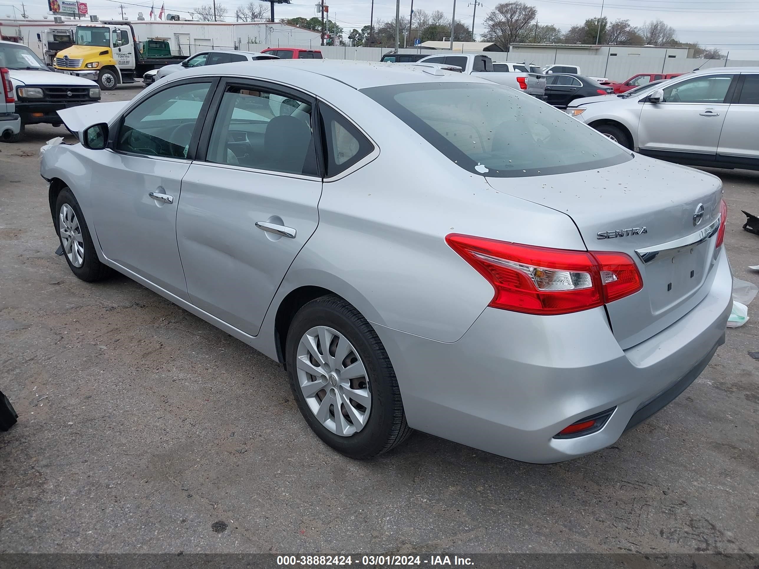 2017 Nissan Sentra Sv vin: 3N1AB7APXHL685659