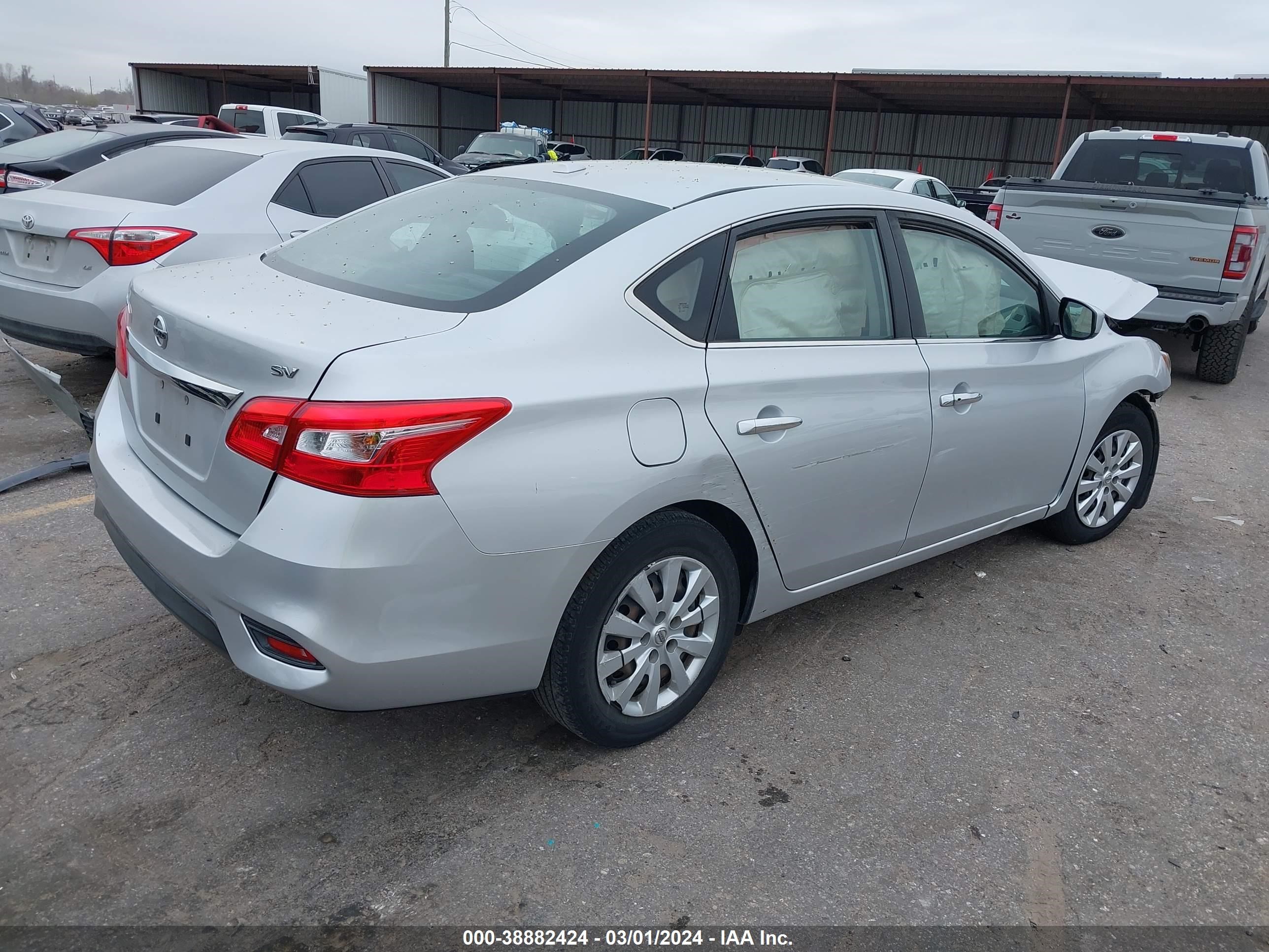 2017 Nissan Sentra Sv vin: 3N1AB7APXHL685659