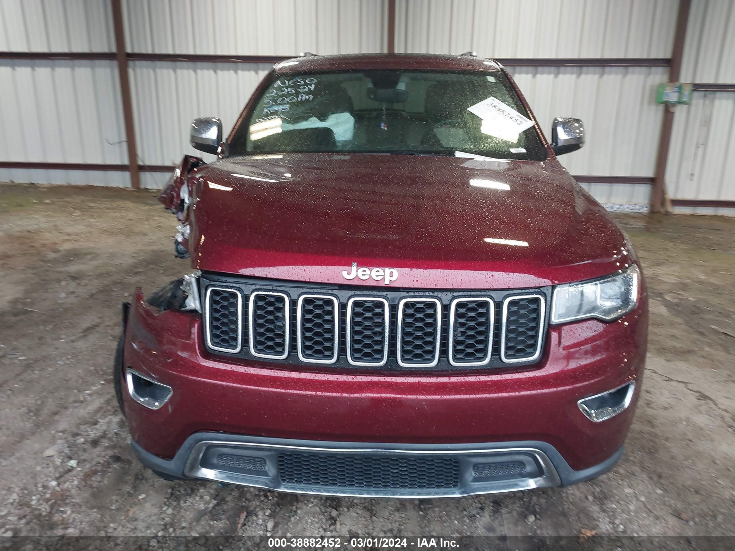 2017 Jeep Grand Cherokee Limited 4X2 vin: 1C4RJEBG8HC626420