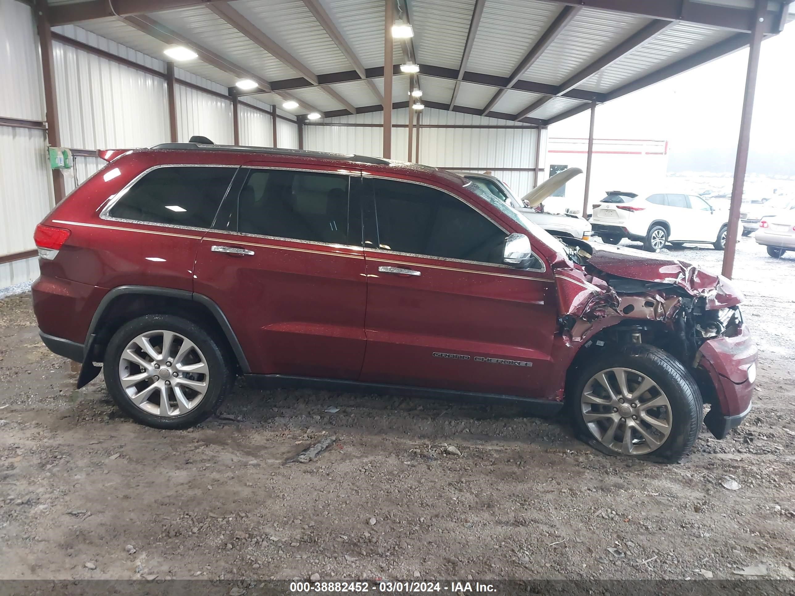 2017 Jeep Grand Cherokee Limited 4X2 vin: 1C4RJEBG8HC626420