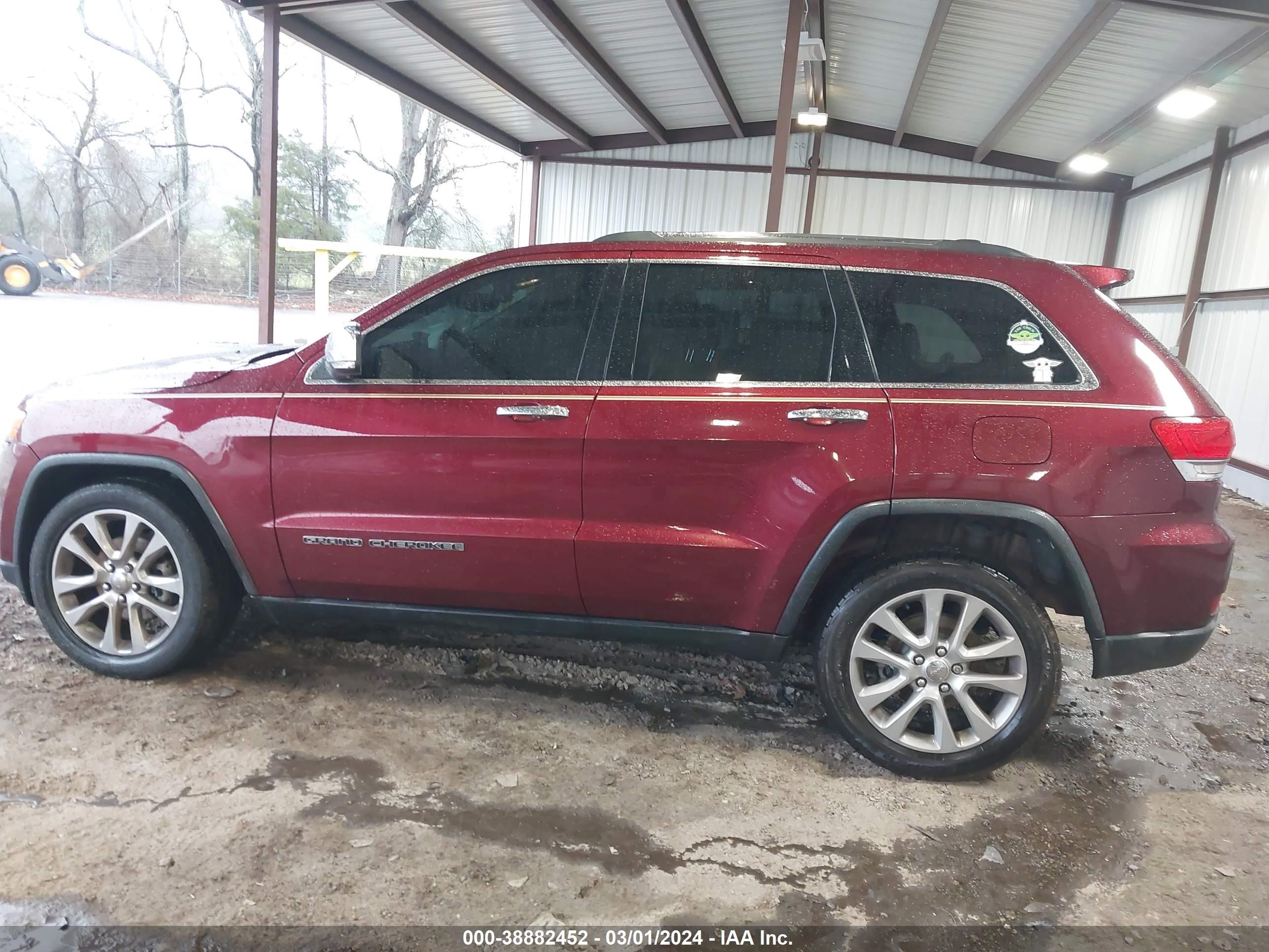 2017 Jeep Grand Cherokee Limited 4X2 vin: 1C4RJEBG8HC626420