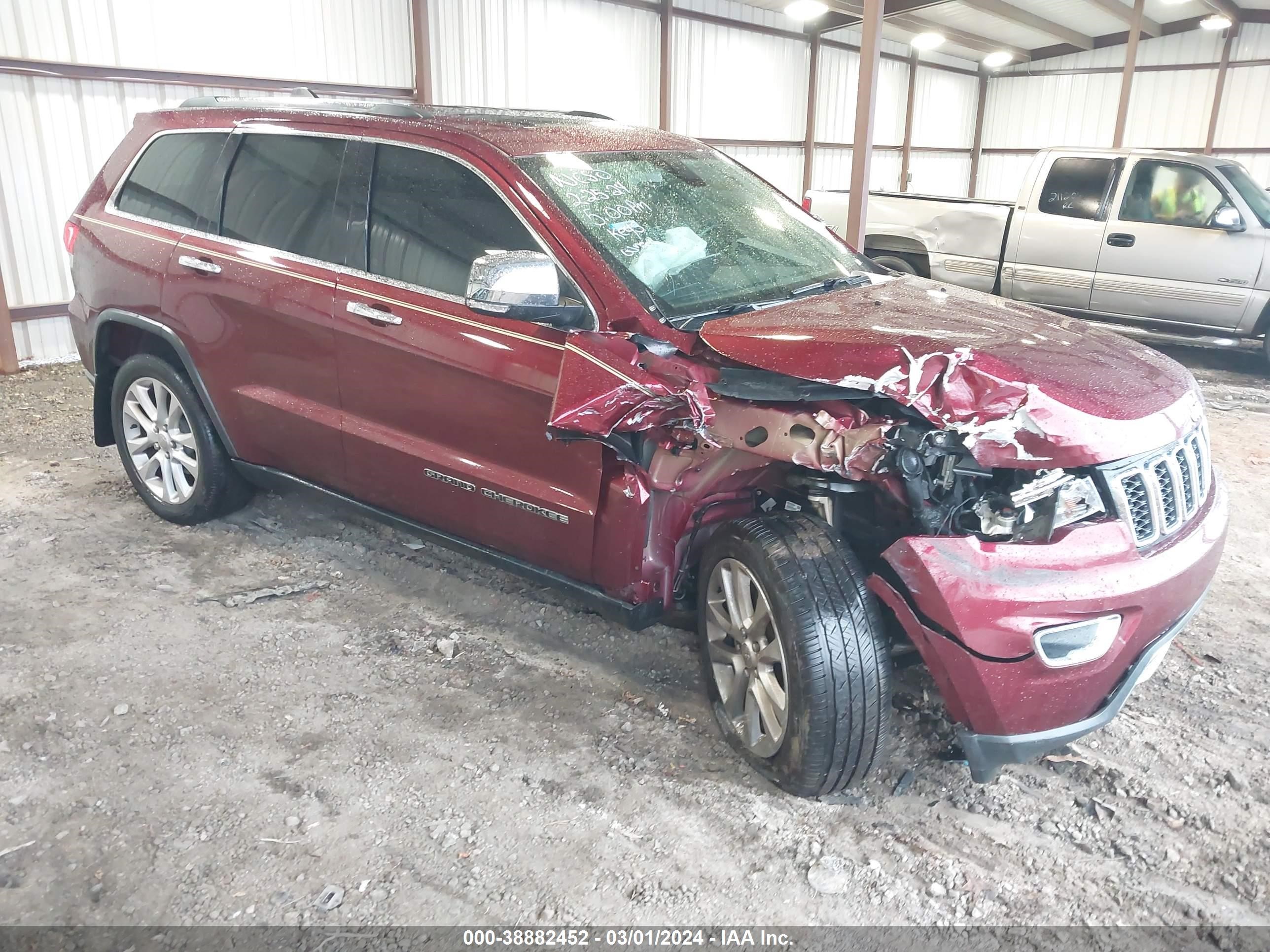 2017 Jeep Grand Cherokee Limited 4X2 vin: 1C4RJEBG8HC626420