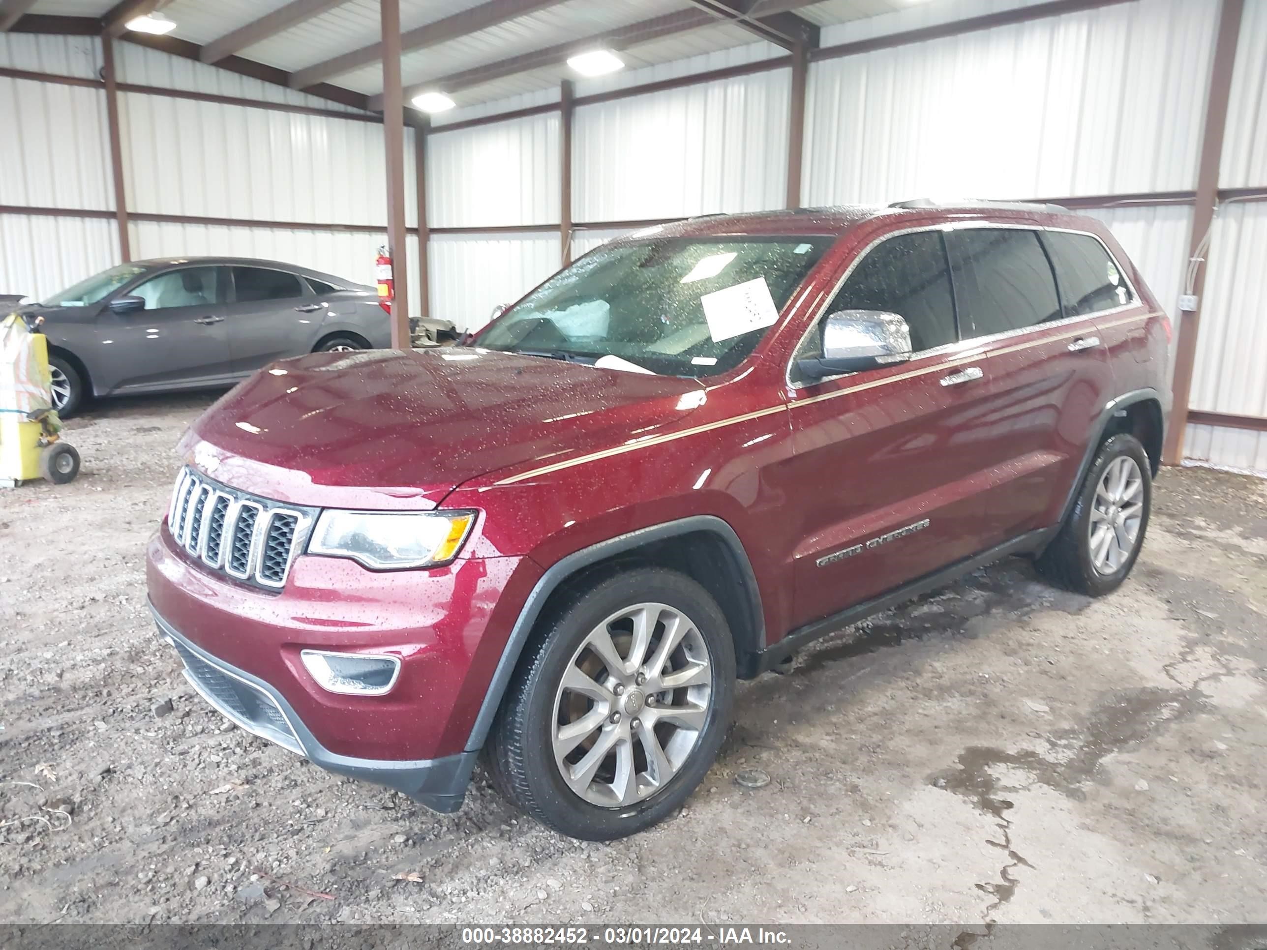 2017 Jeep Grand Cherokee Limited 4X2 vin: 1C4RJEBG8HC626420