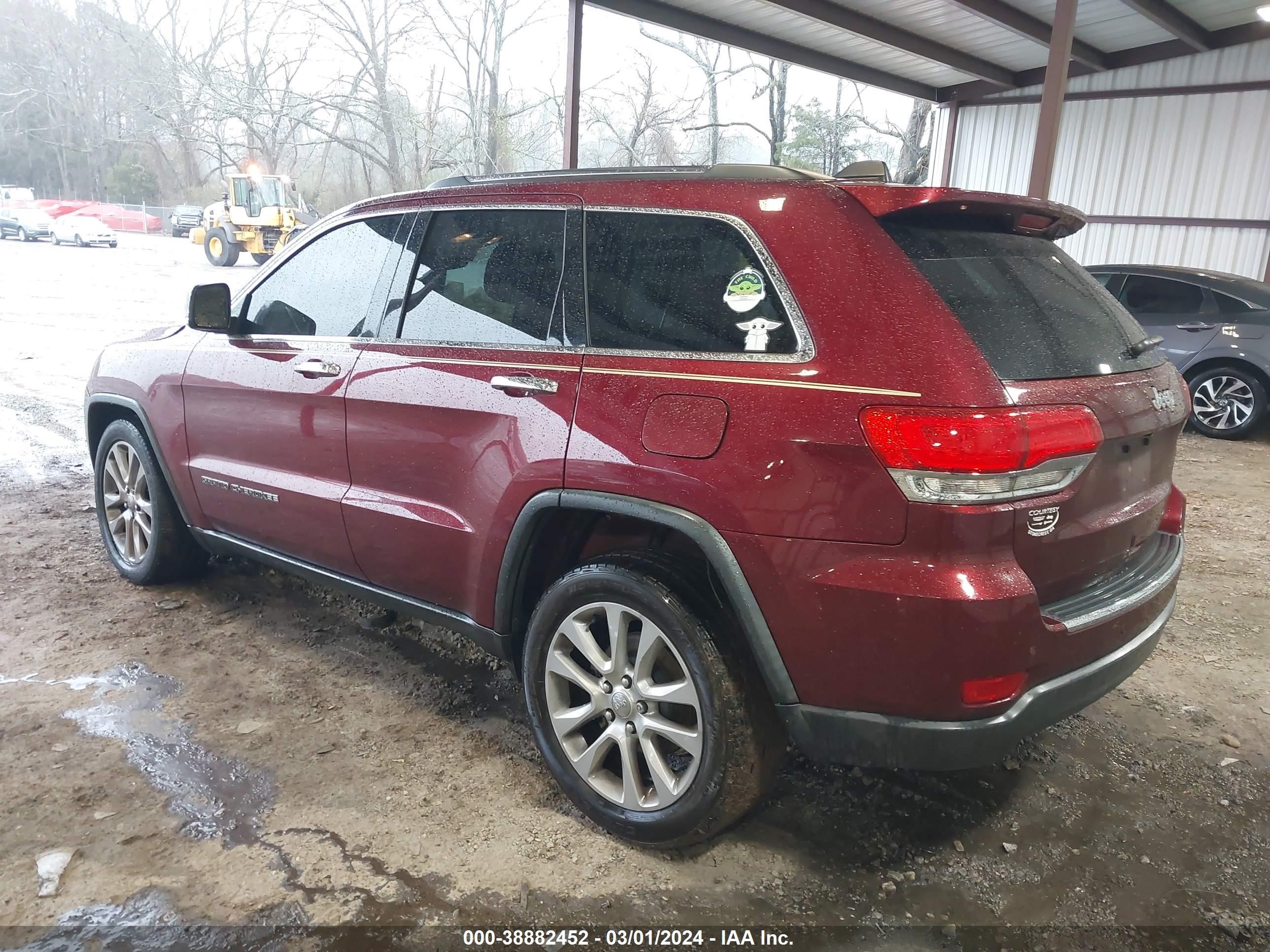 2017 Jeep Grand Cherokee Limited 4X2 vin: 1C4RJEBG8HC626420