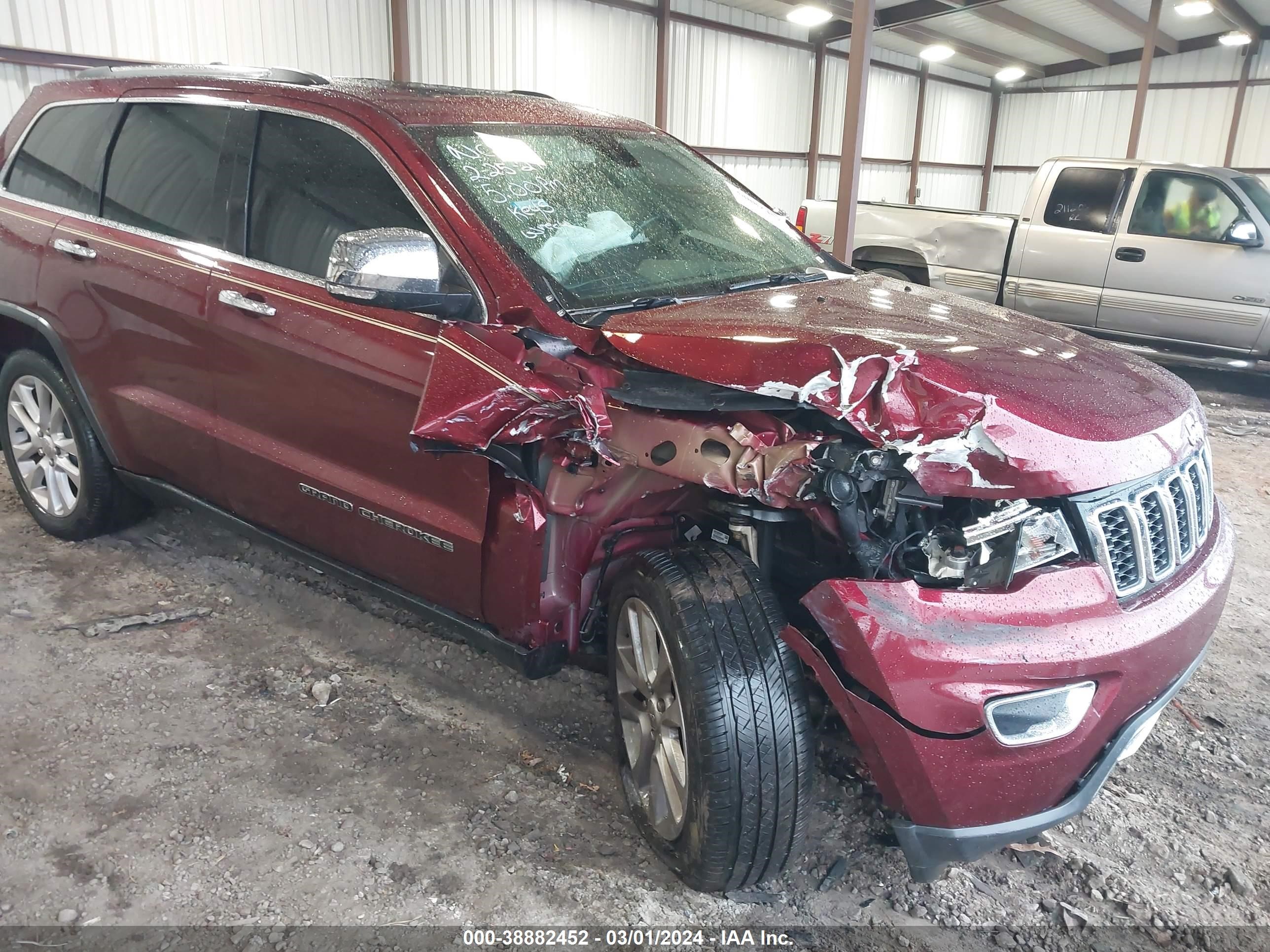 2017 Jeep Grand Cherokee Limited 4X2 vin: 1C4RJEBG8HC626420