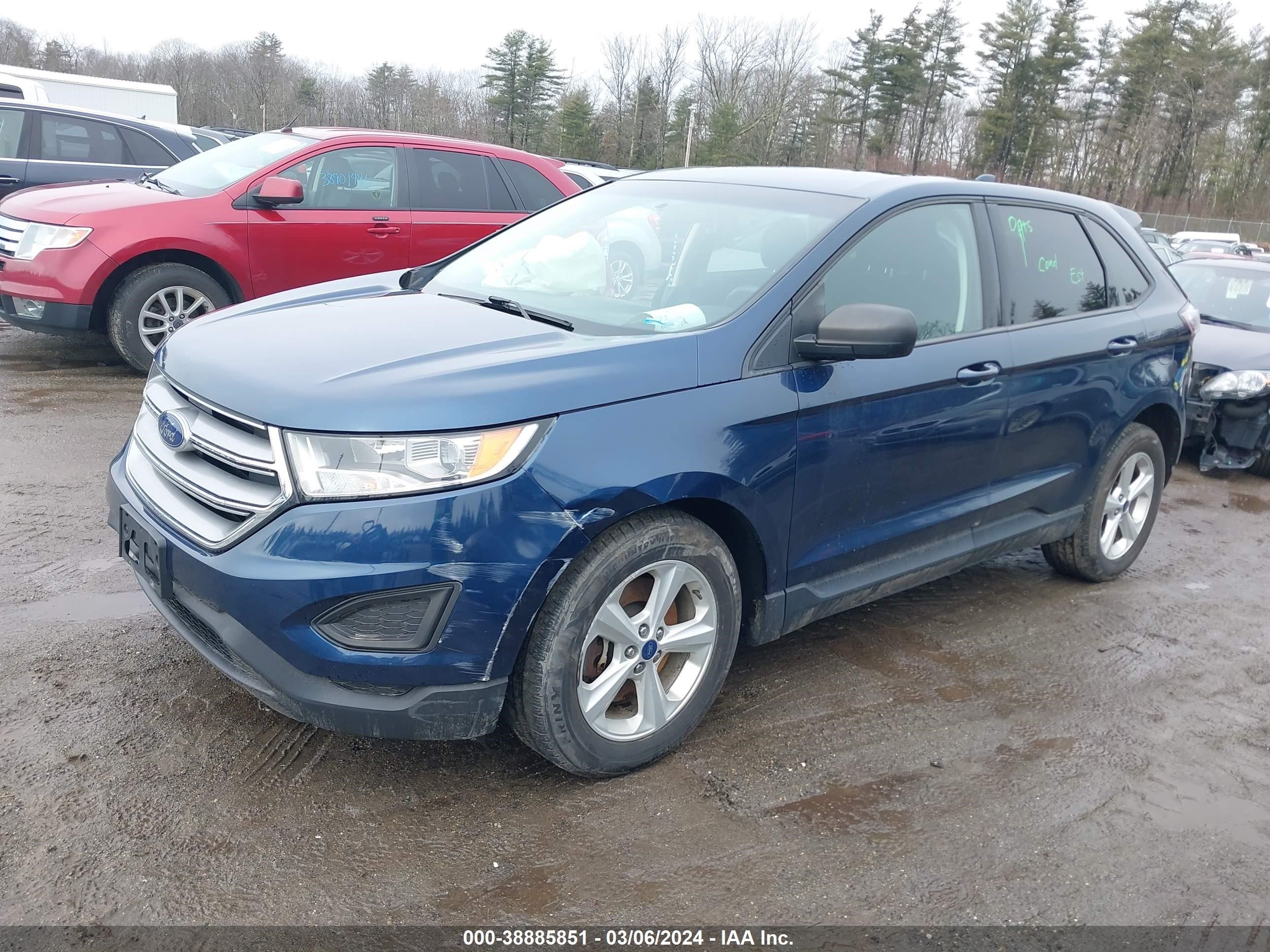 2017 Ford Edge Se vin: 2FMPK4G96HBB95533