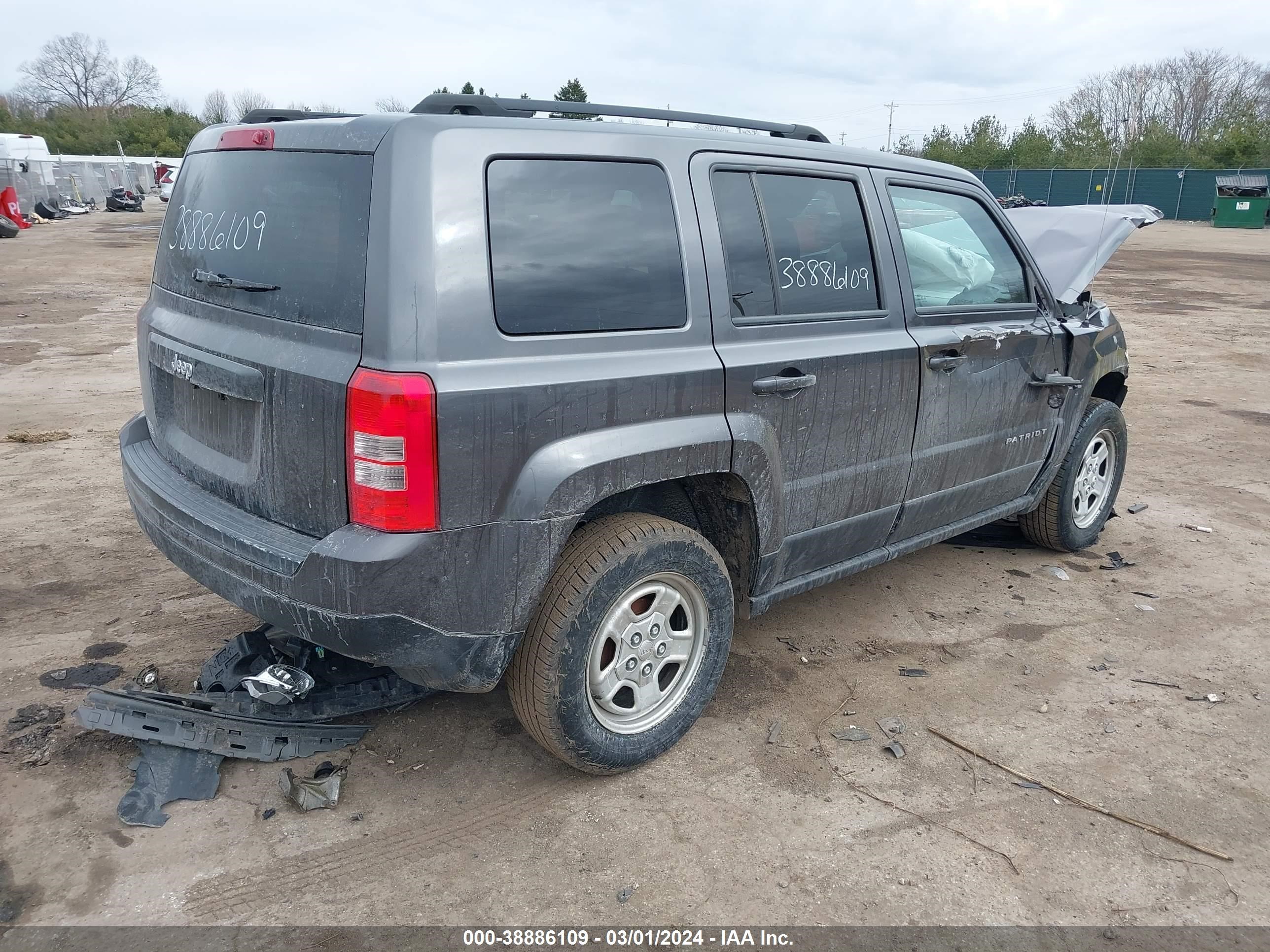 2014 Jeep Patriot Sport vin: 1C4NJPBA0ED882868