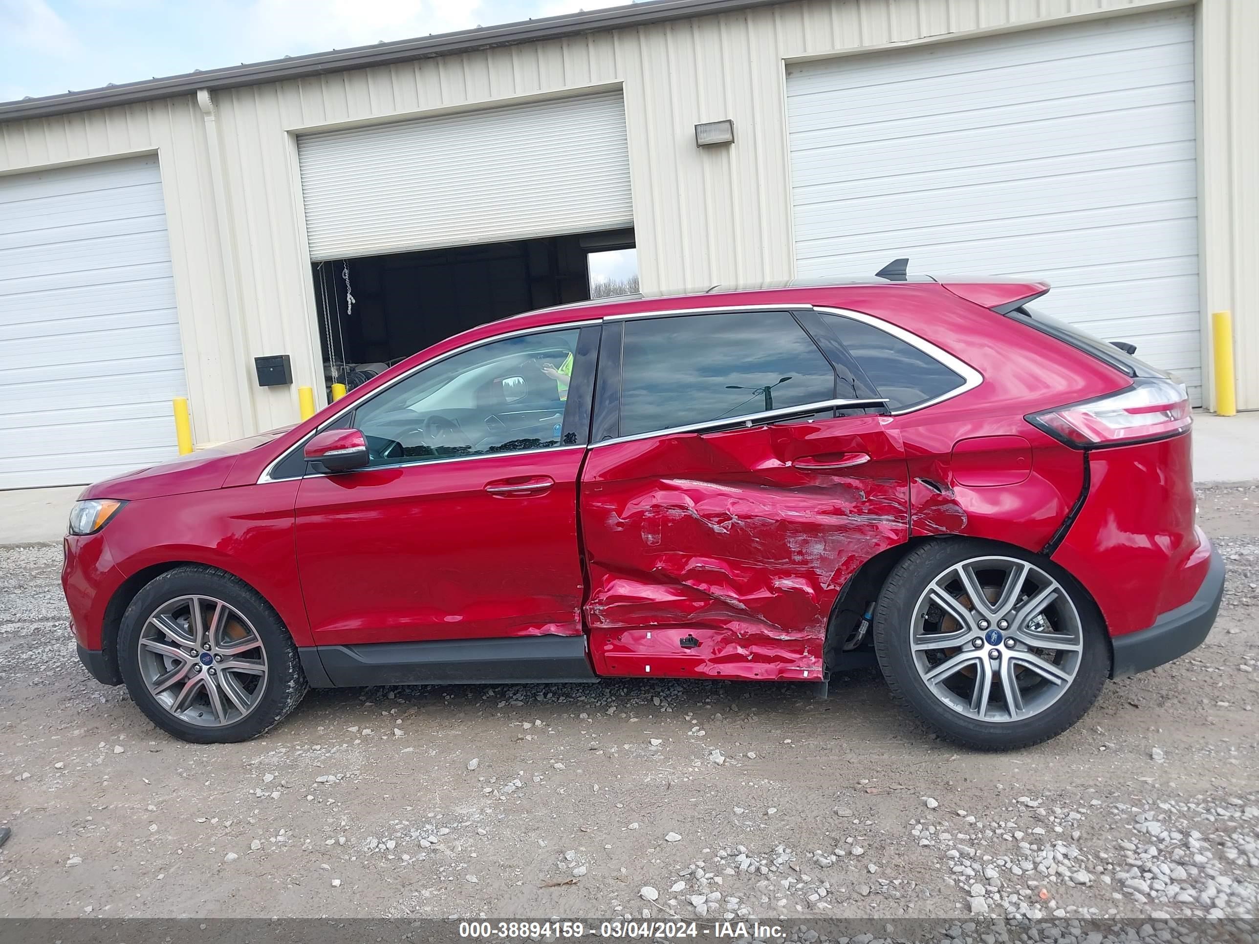 2021 Ford Edge Titanium vin: 2FMPK3K93MBA02279