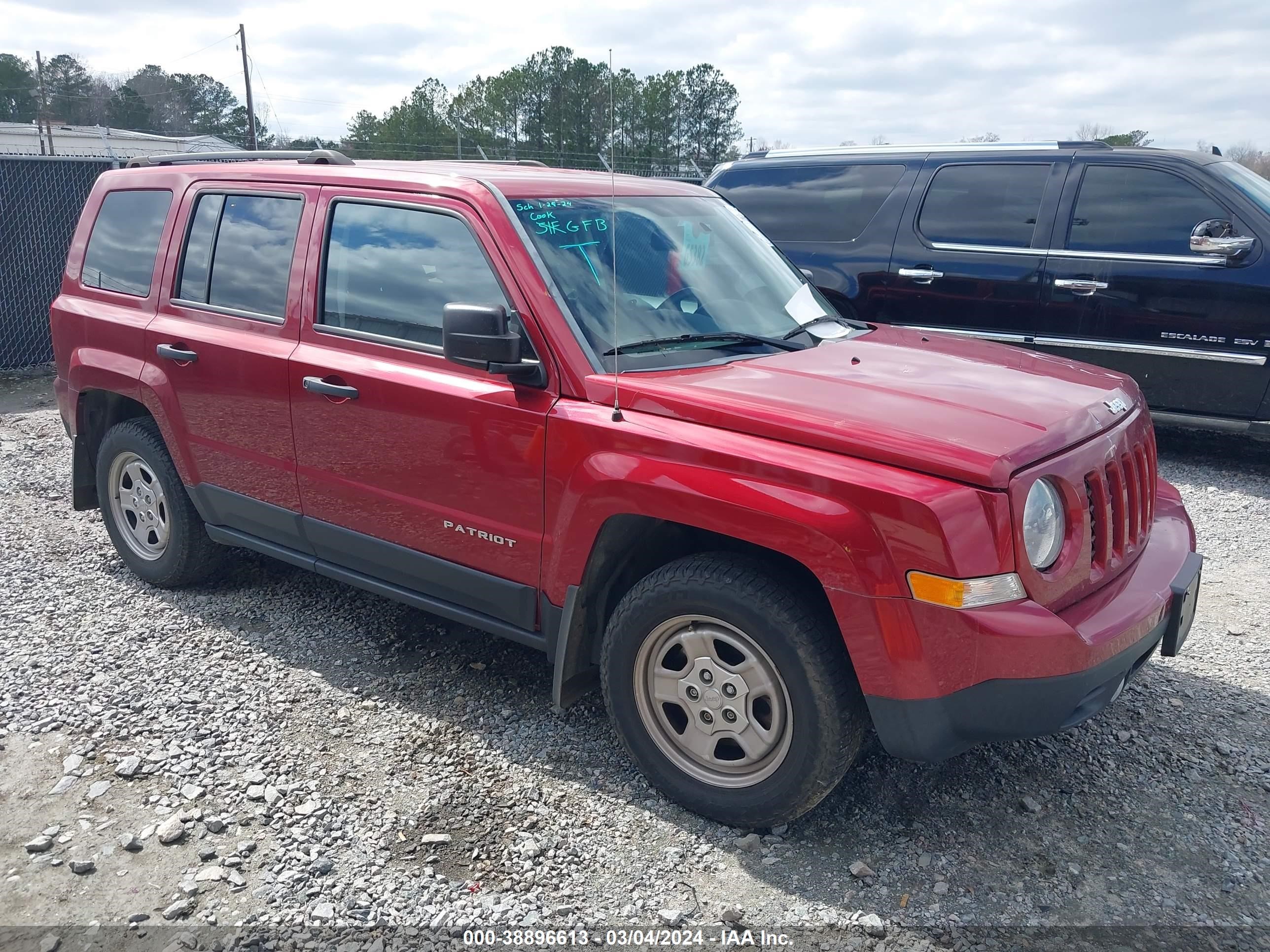 2016 Jeep Patriot Sport vin: 1C4NJPBB4GD548225