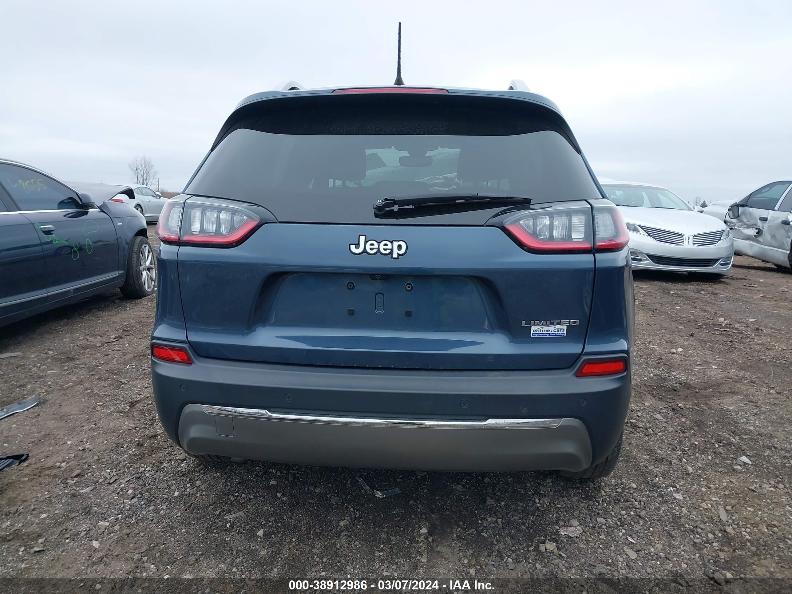 2019 Jeep Cherokee Limited Fwd vin: 1C4PJLDB3KD370279