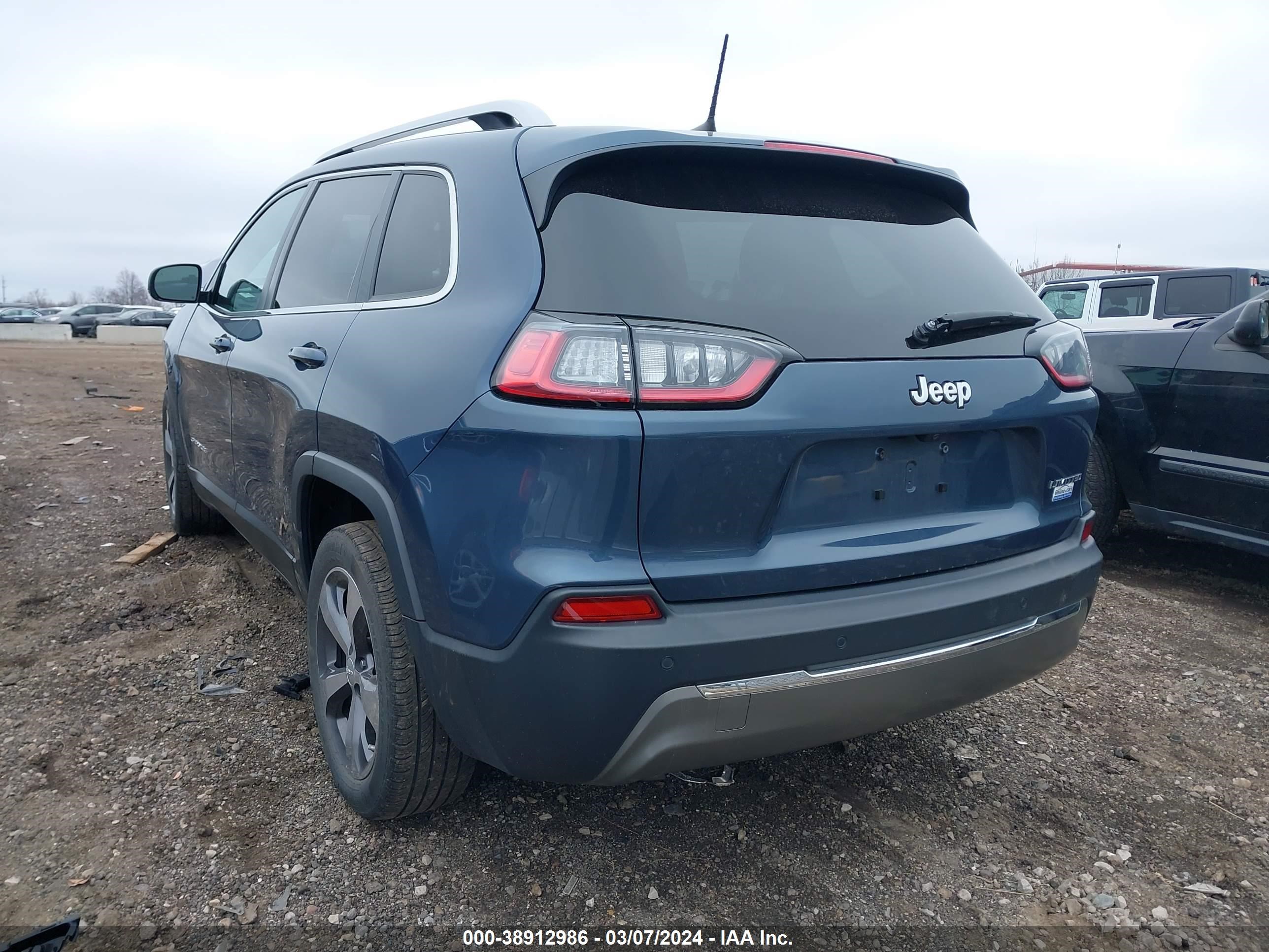 2019 Jeep Cherokee Limited Fwd vin: 1C4PJLDB3KD370279