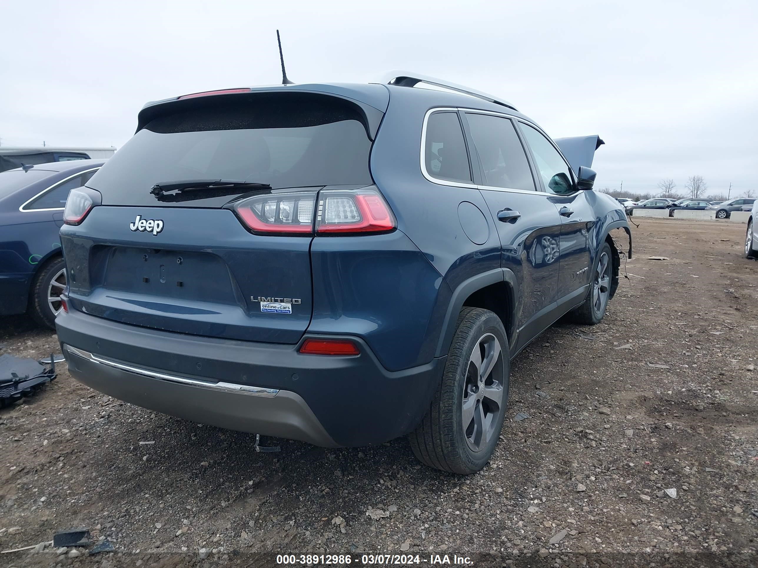 2019 Jeep Cherokee Limited Fwd vin: 1C4PJLDB3KD370279