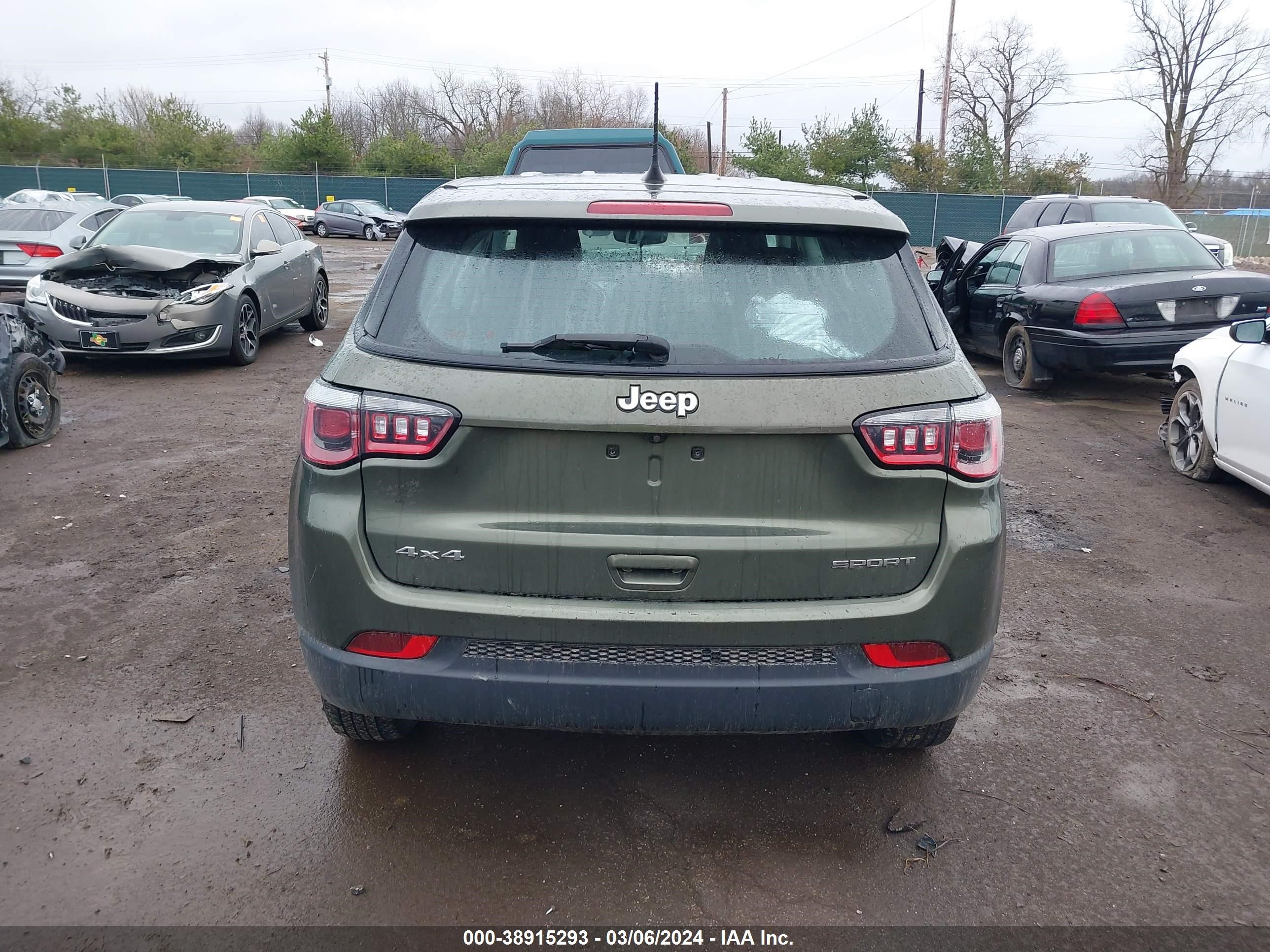 2019 Jeep Compass Sport 4X4 vin: 3C4NJDAB2KT771527