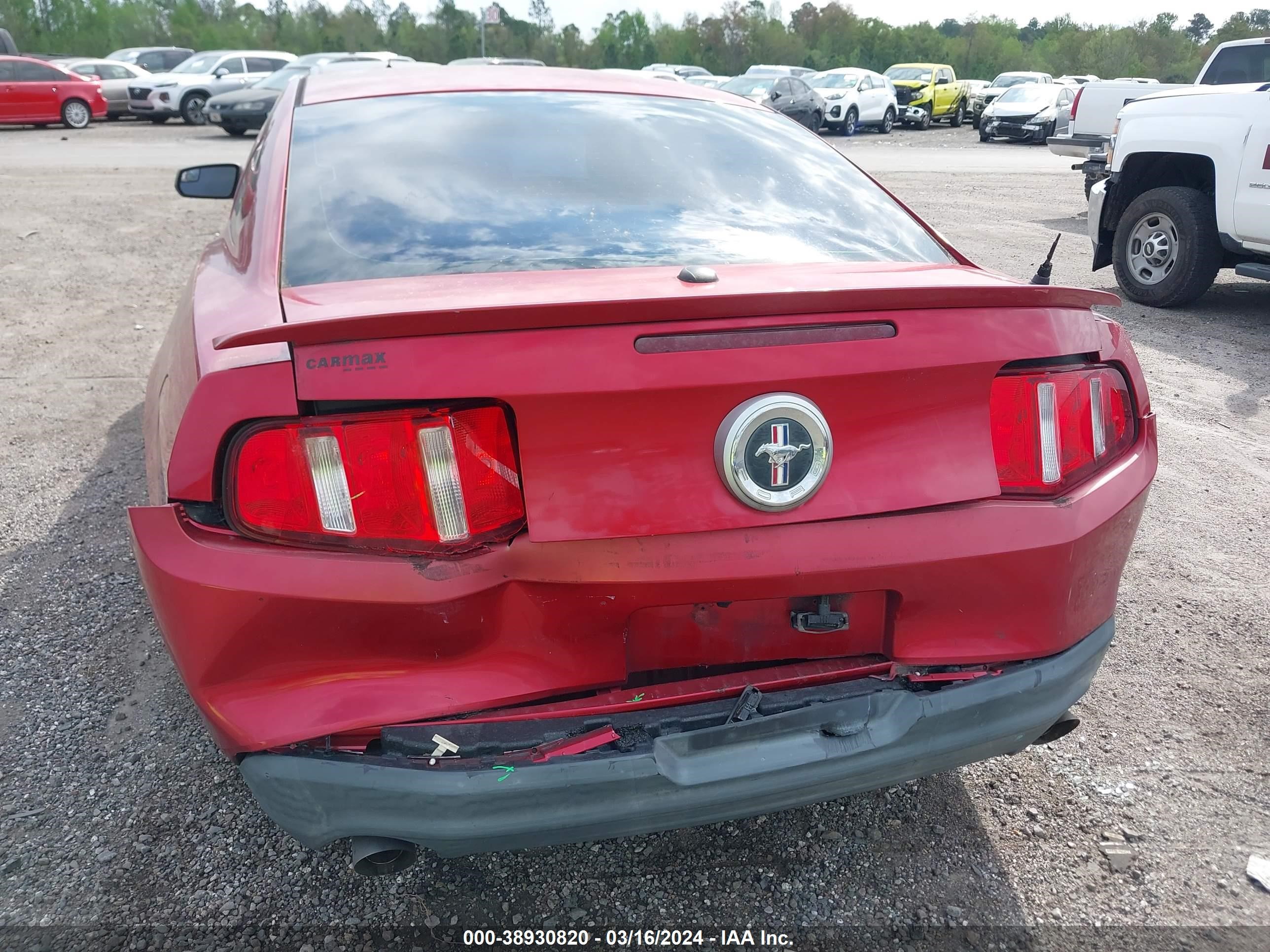 2012 Ford Mustang V6 Premium vin: 1ZVBP8AM8C5226814