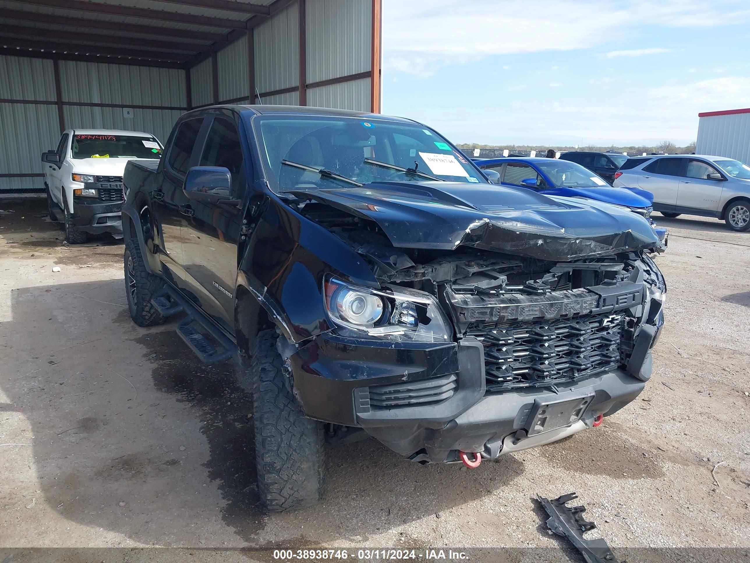 2021 Chevrolet Colorado 4Wd Short Box Zr2 vin: 1GCGTEEN1M1229293