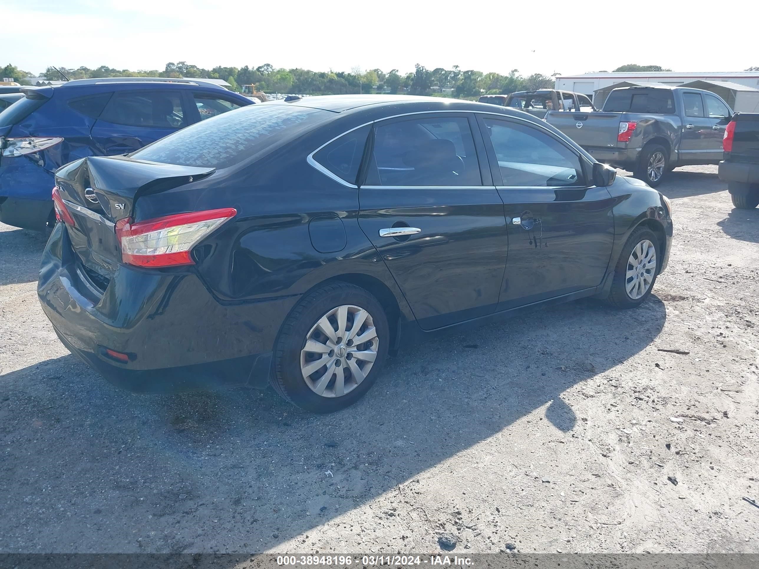 2015 Nissan Sentra Sv vin: 3N1AB7AP0FL696585