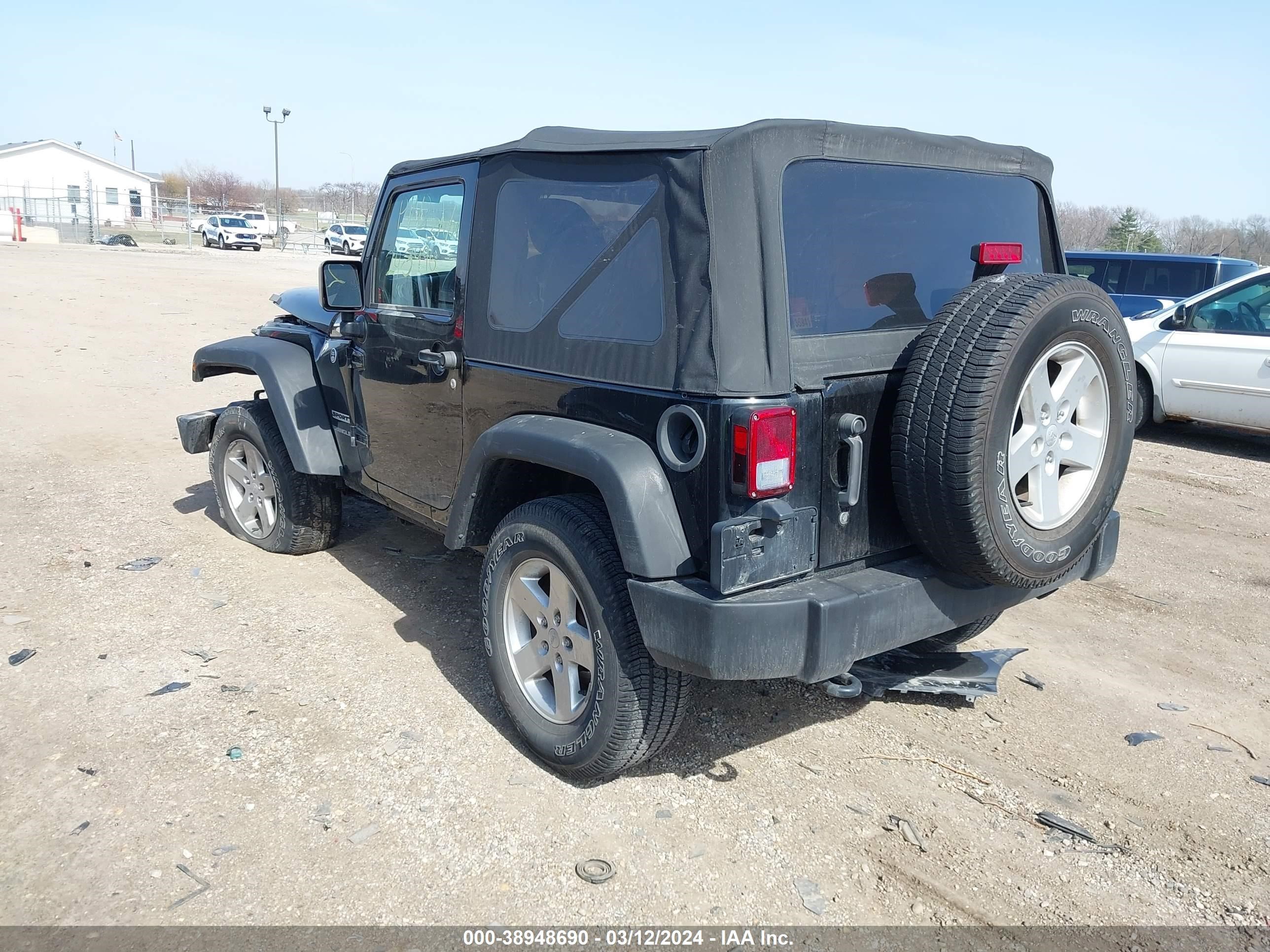 2016 Jeep Wrangler Sport vin: 1C4GJWAG3GL262601