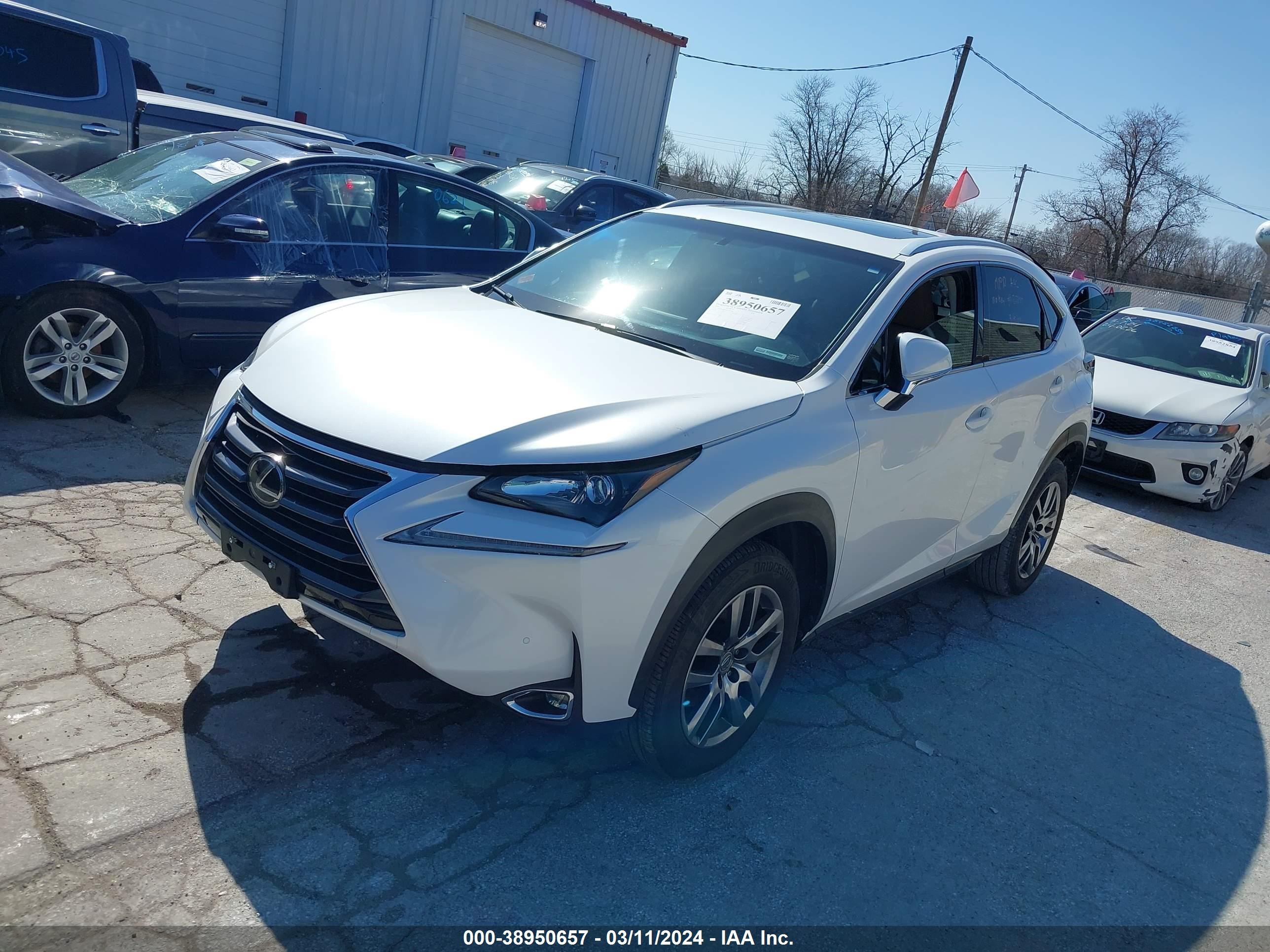 2016 Lexus Nx 200T vin: JTJYARBZ6G2031782