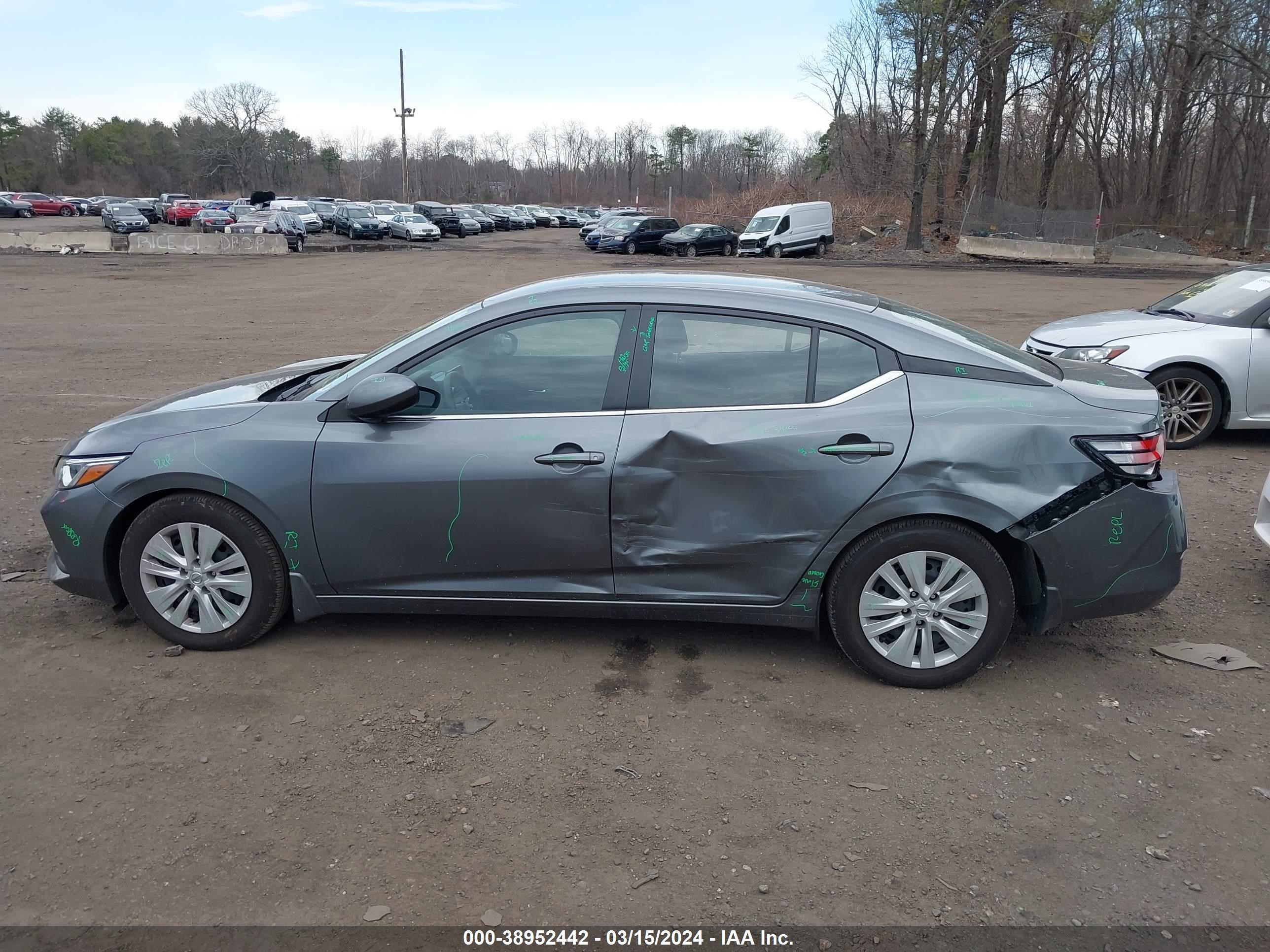 2022 Nissan Sentra S Xtronic Cvt vin: 3N1AB8BV1NY239434