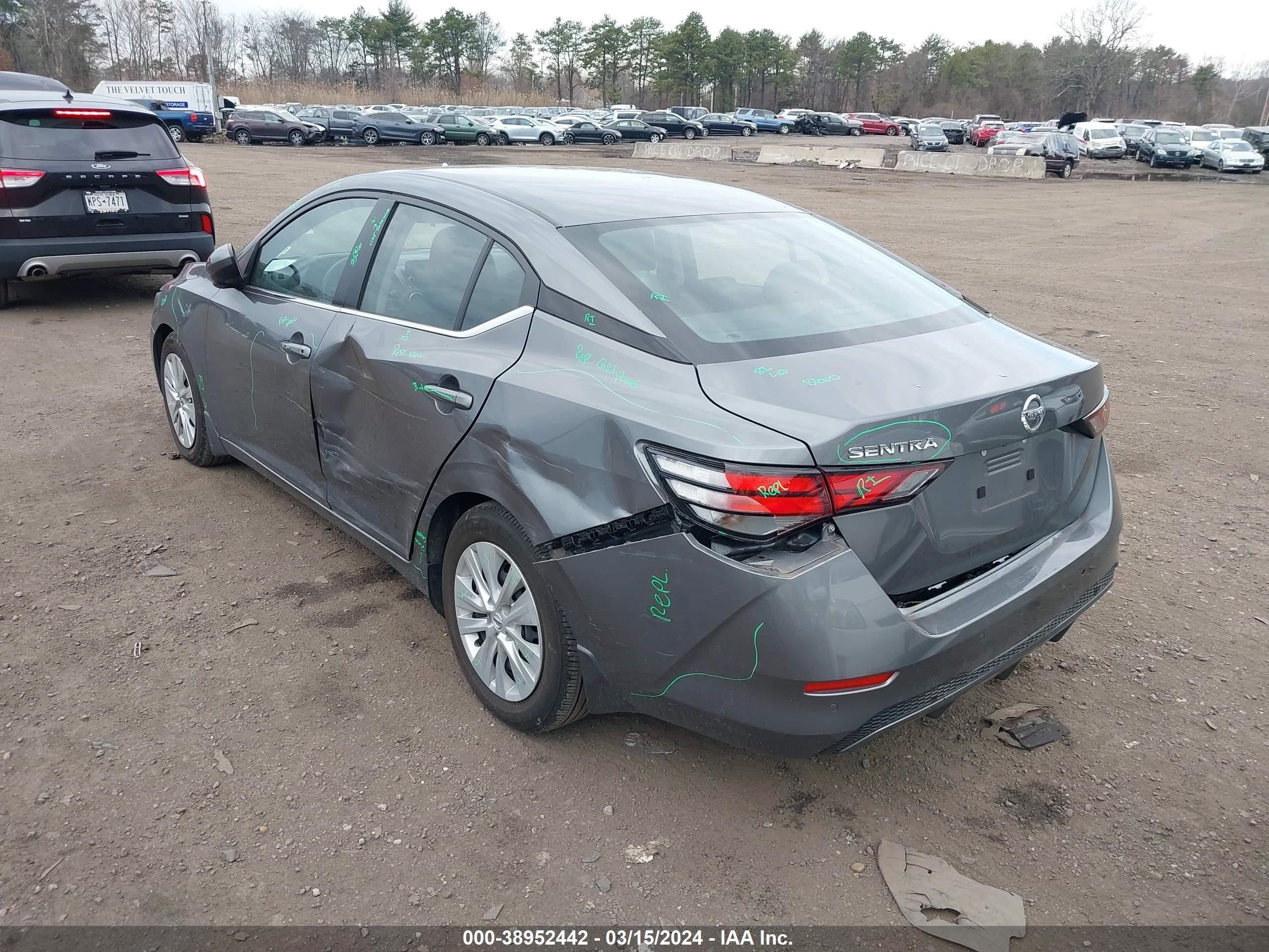 2022 Nissan Sentra S Xtronic Cvt vin: 3N1AB8BV1NY239434