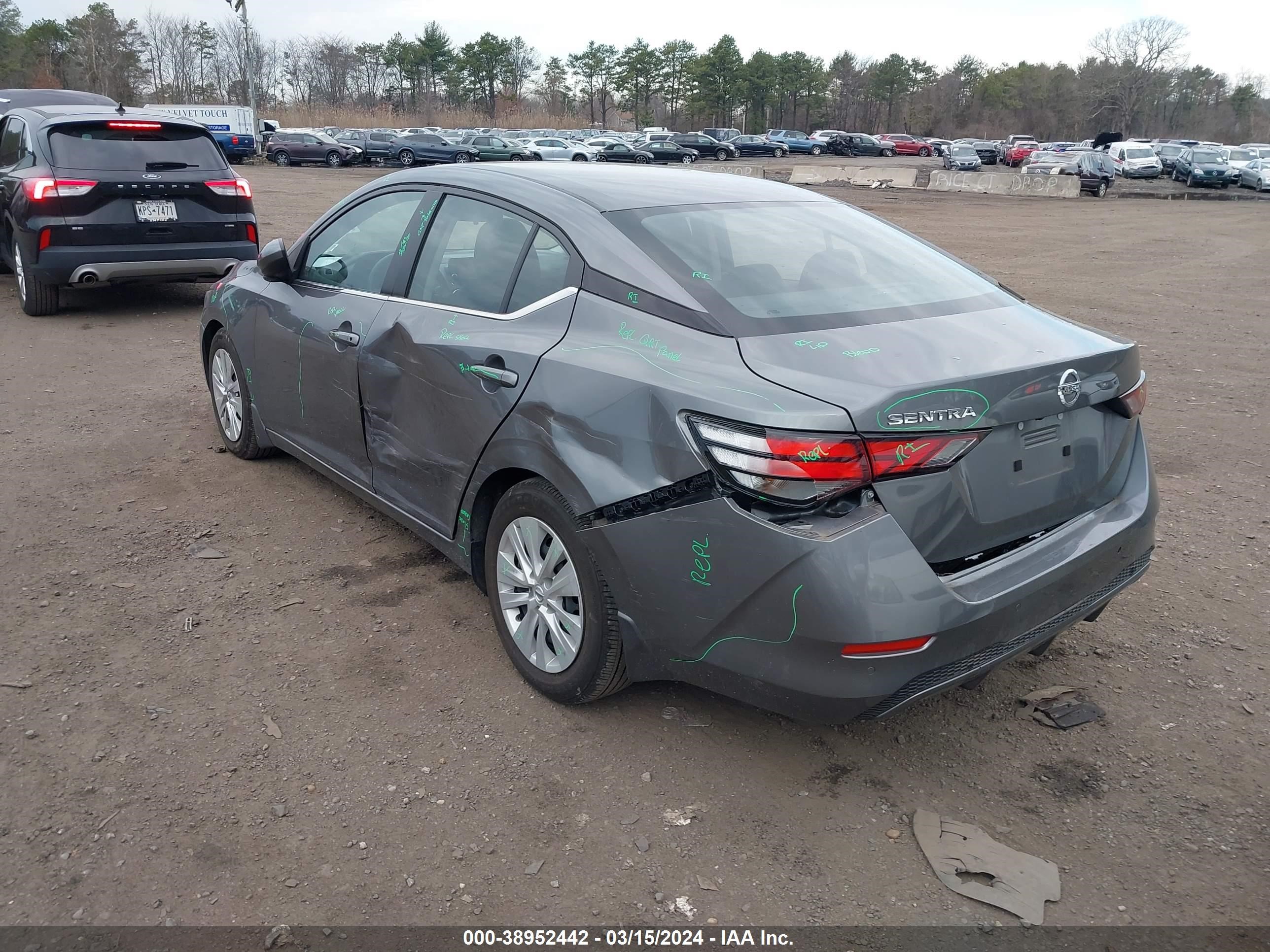 2022 Nissan Sentra S Xtronic Cvt vin: 3N1AB8BV1NY239434