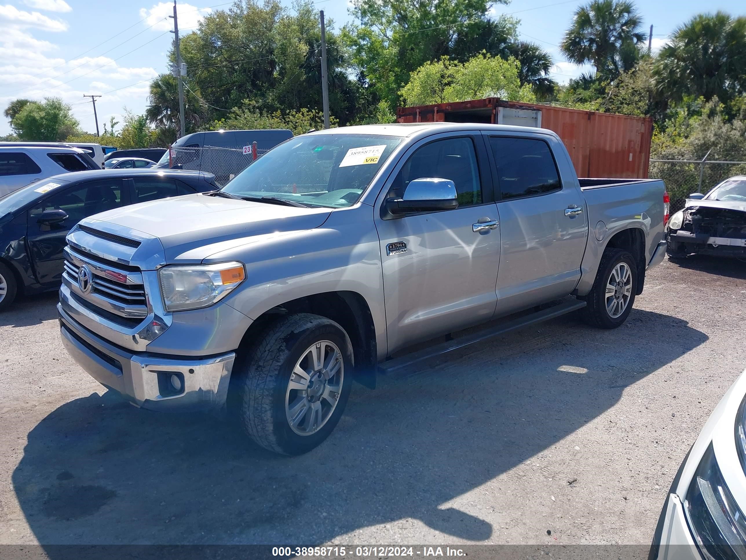 2017 Toyota Tundra 1794 5.7L V8 vin: 5TFGW5F1XHX223188