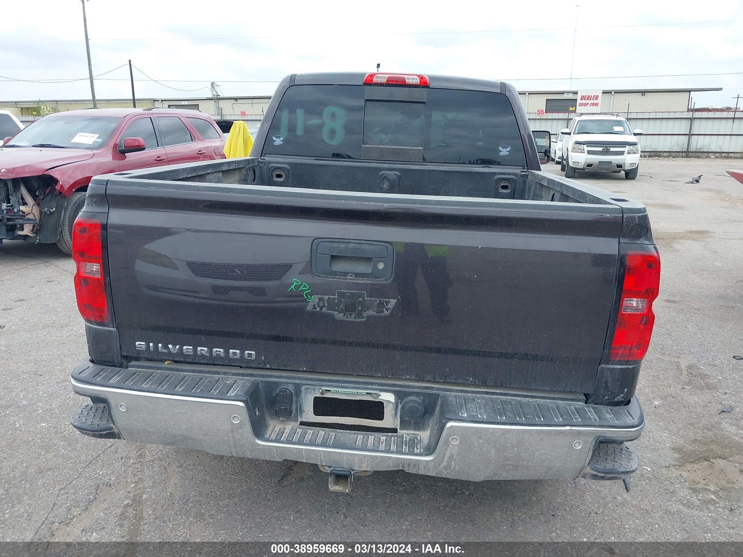 2015 Chevrolet Silverado 1500 2Lz vin: 3GCPCSECXFG482937