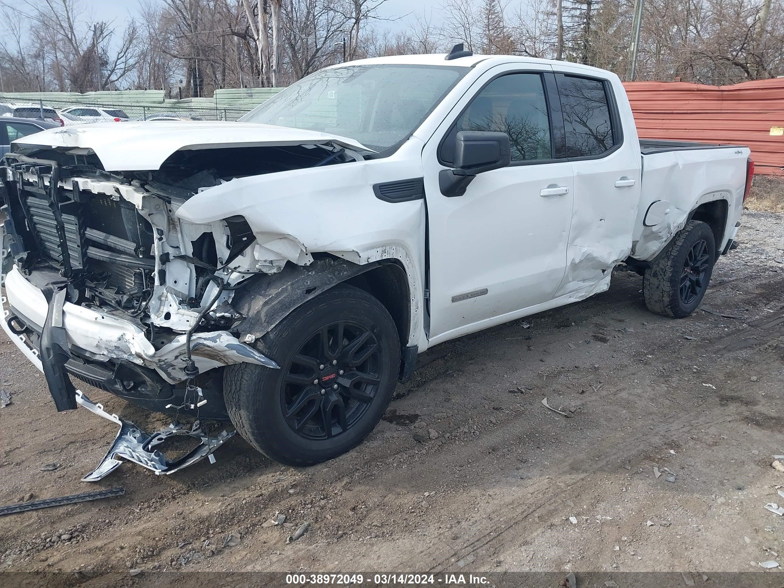 2022 GMC Sierra 1500 Limited 4Wd Double Cab Standard Box Elevation With 3Vl vin: 1GTR9GEK2NZ222090