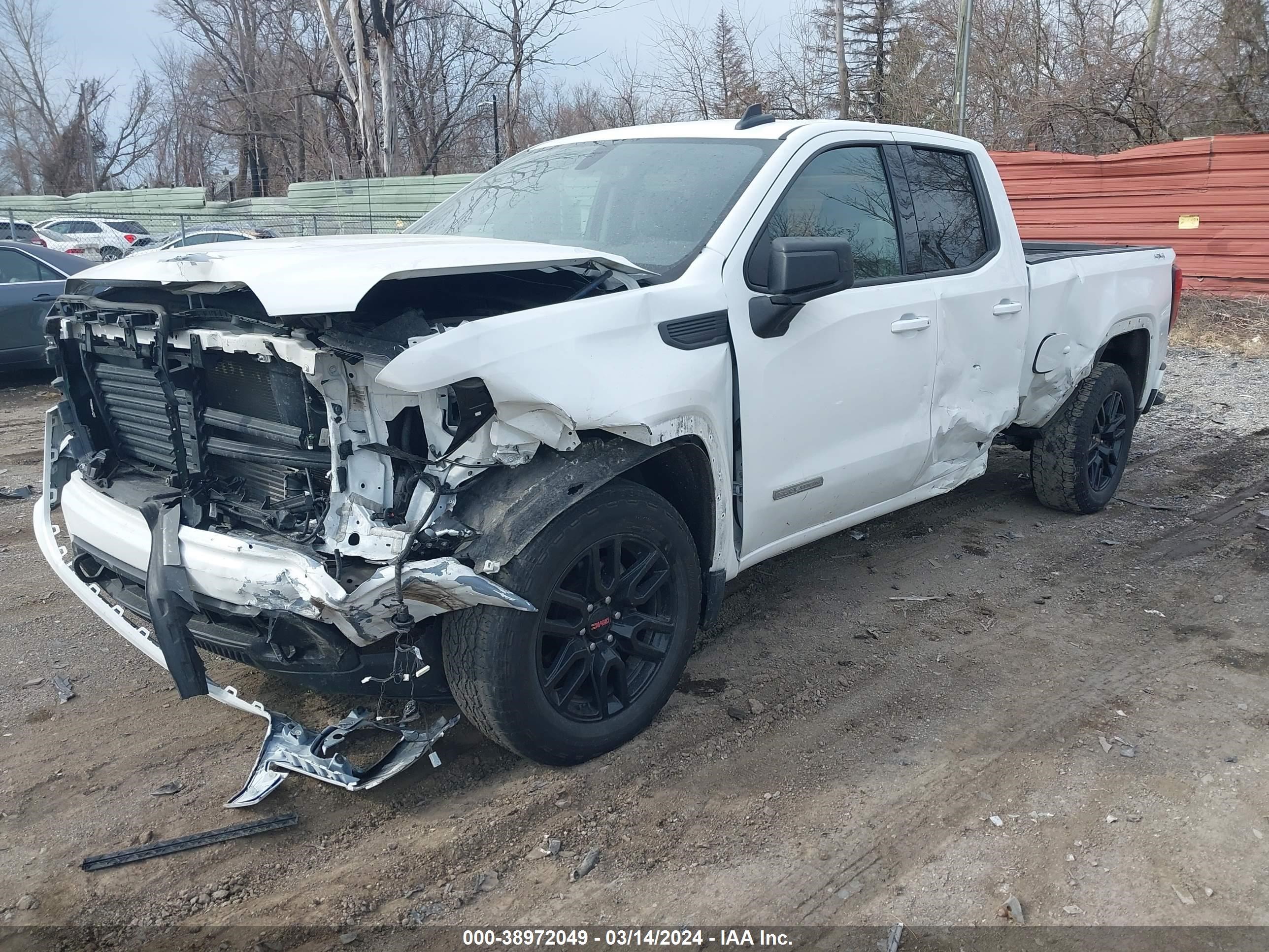 2022 GMC Sierra 1500 Limited 4Wd Double Cab Standard Box Elevation With 3Vl vin: 1GTR9GEK2NZ222090