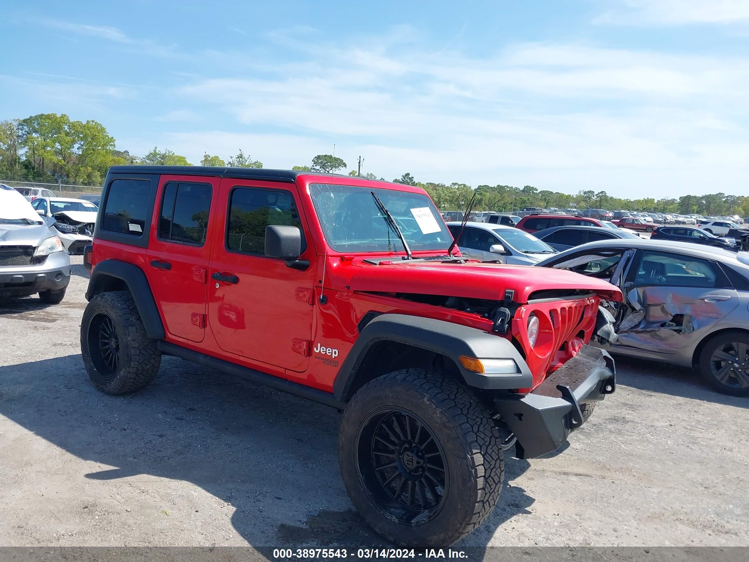 2019 Jeep Wrangler Unlimited Sport S 4X4 vin: 1C4HJXDG6KW598563