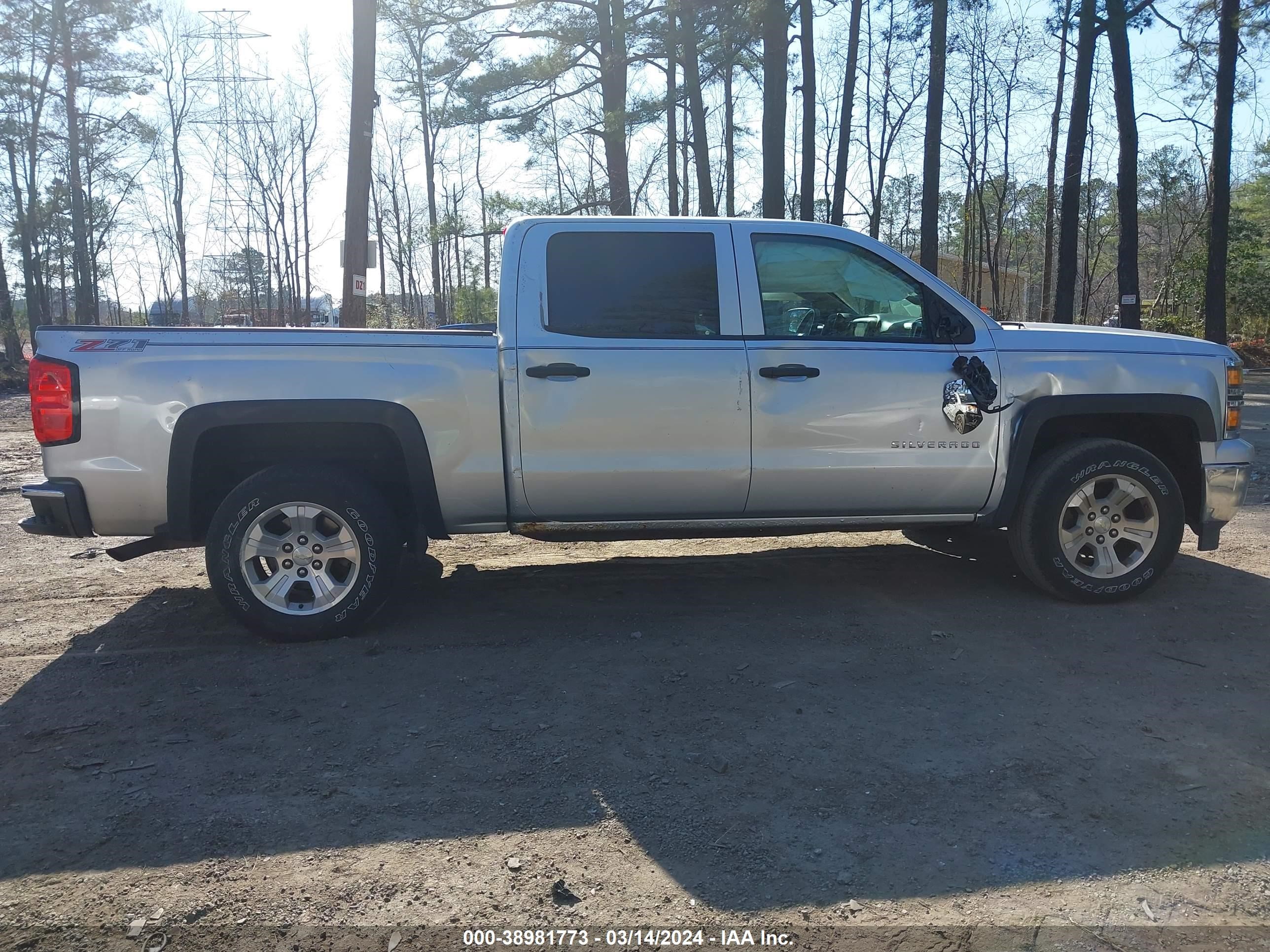 2014 Chevrolet Silverado 1500 2Lt vin: 3GCUKREC7EG431635