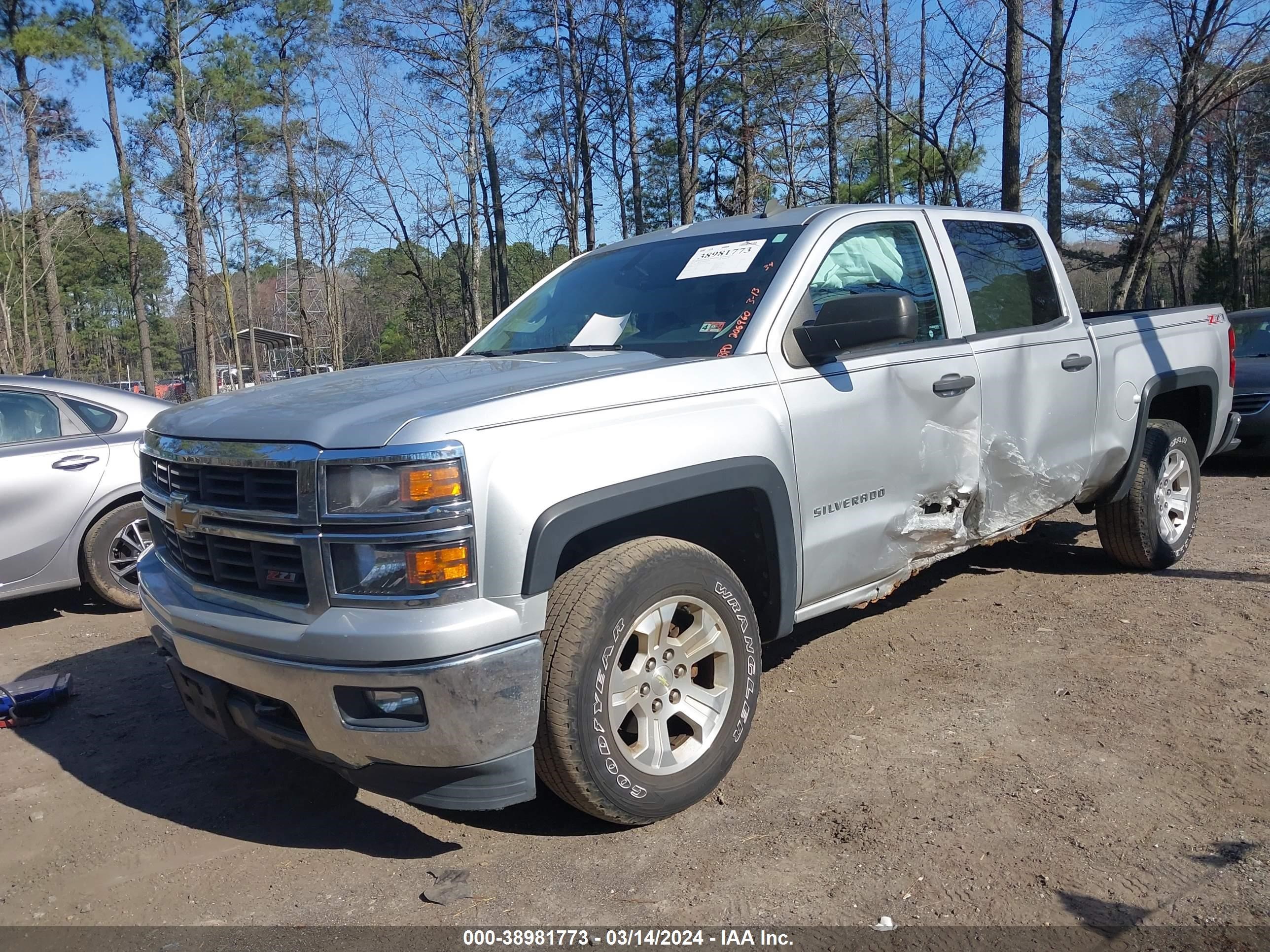 2014 Chevrolet Silverado 1500 2Lt vin: 3GCUKREC7EG431635