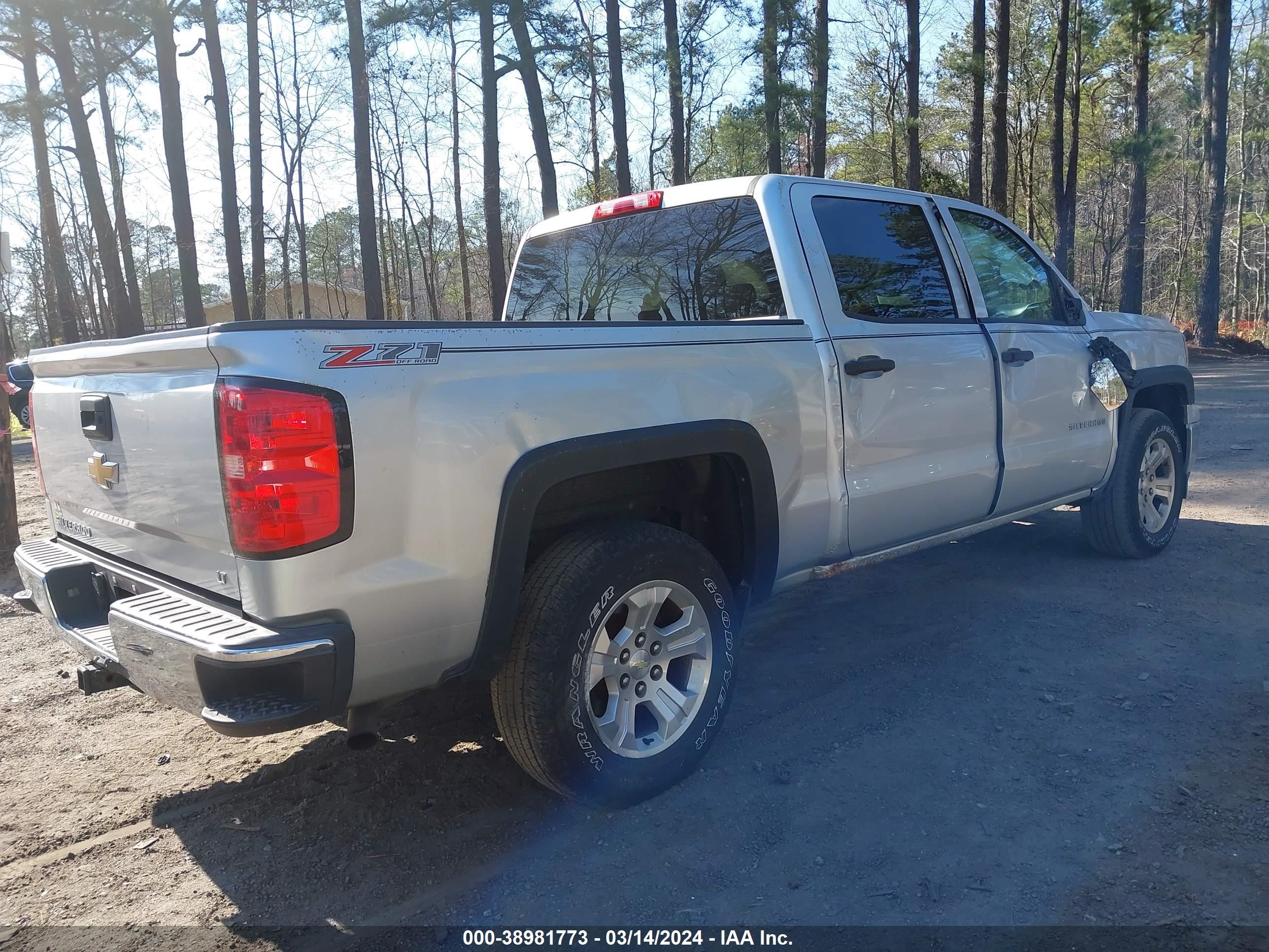 2014 Chevrolet Silverado 1500 2Lt vin: 3GCUKREC7EG431635