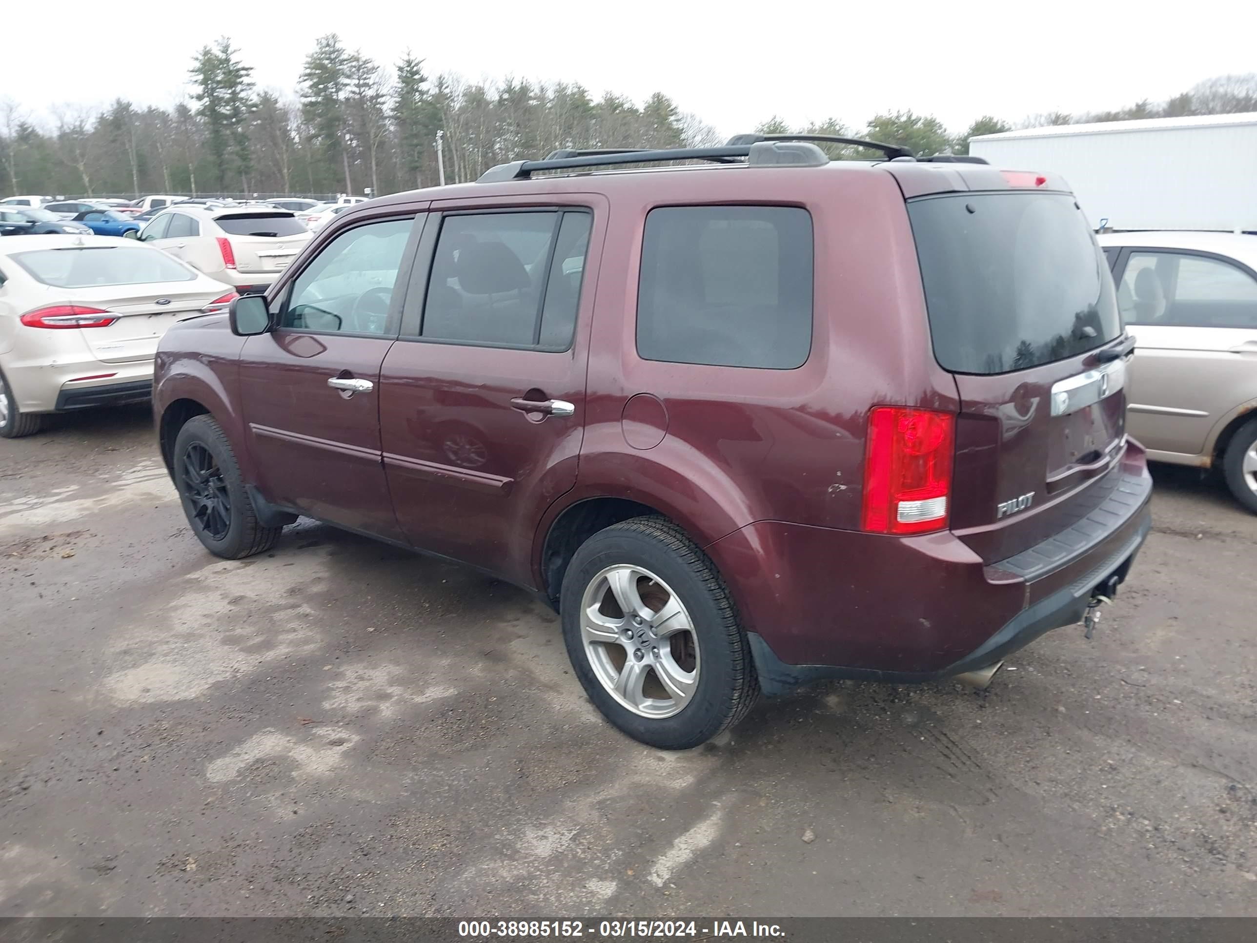 2012 Honda Pilot Ex-L vin: 5FNYF4H55CB071421