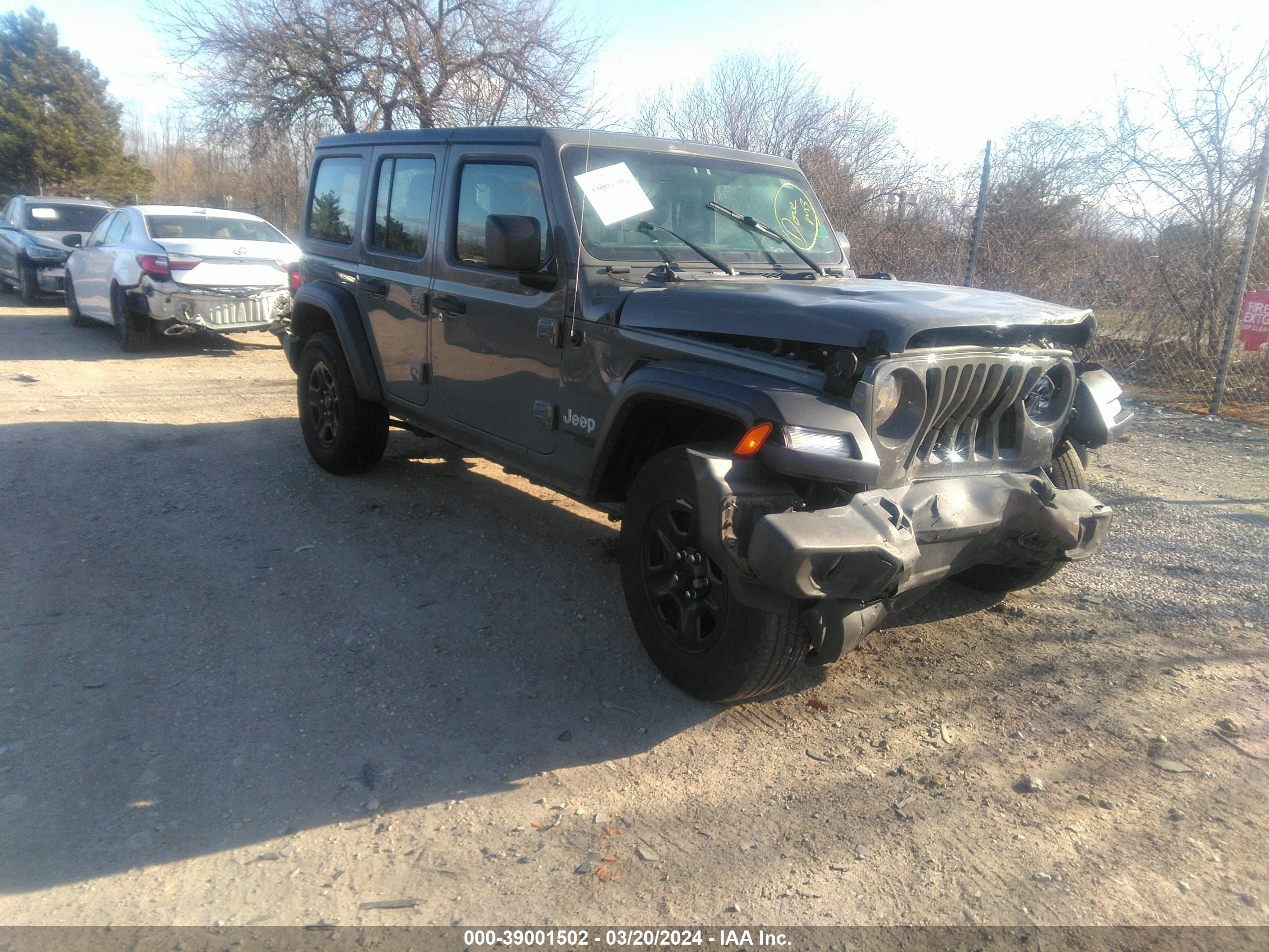 2019 Jeep Wrangler Unlimited Sport 4X4 vin: 1C4HJXDN1KW587274